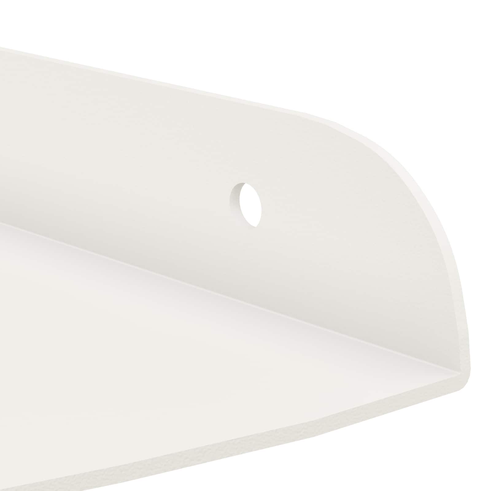 Étagère flottante avec étagère 2 pcs Blanc 15 x 15 x 2 cm - XIOS