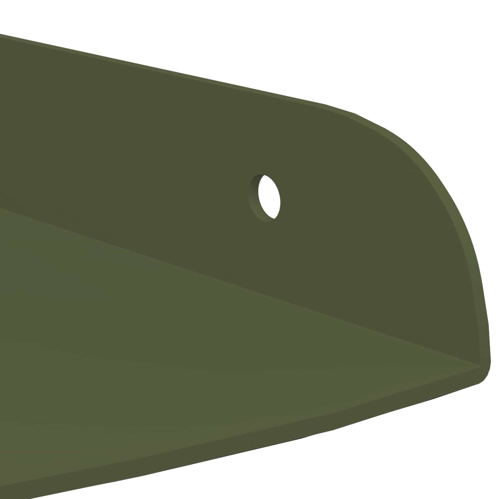 Étagère flottante avec étagère 2 pcs Vert olive 18 x 18 x 2 cm - XIOS