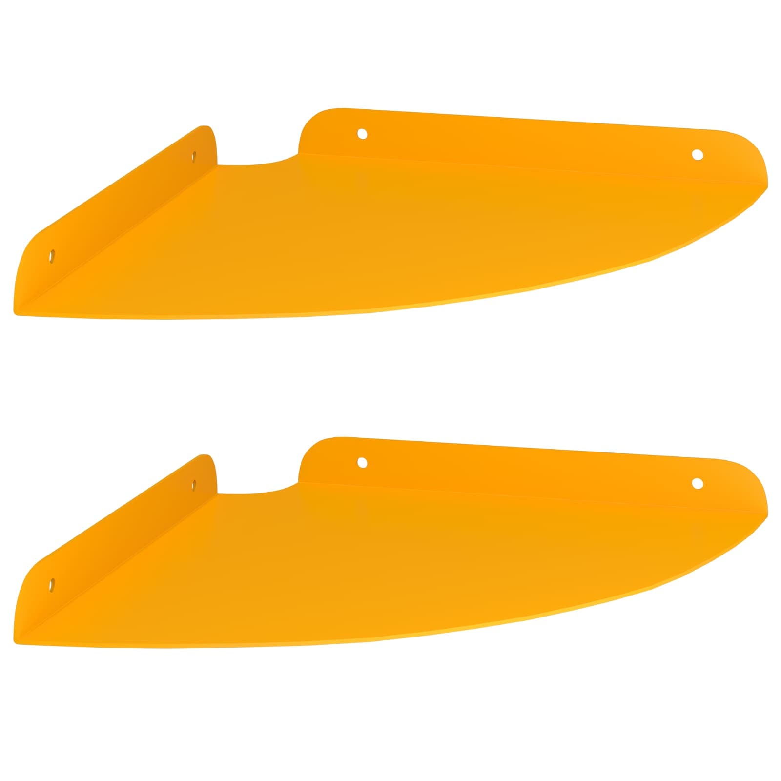 Étagère flottante 2 pcs Jaune moutarde 24 x 24 x 2 cm - XIOS