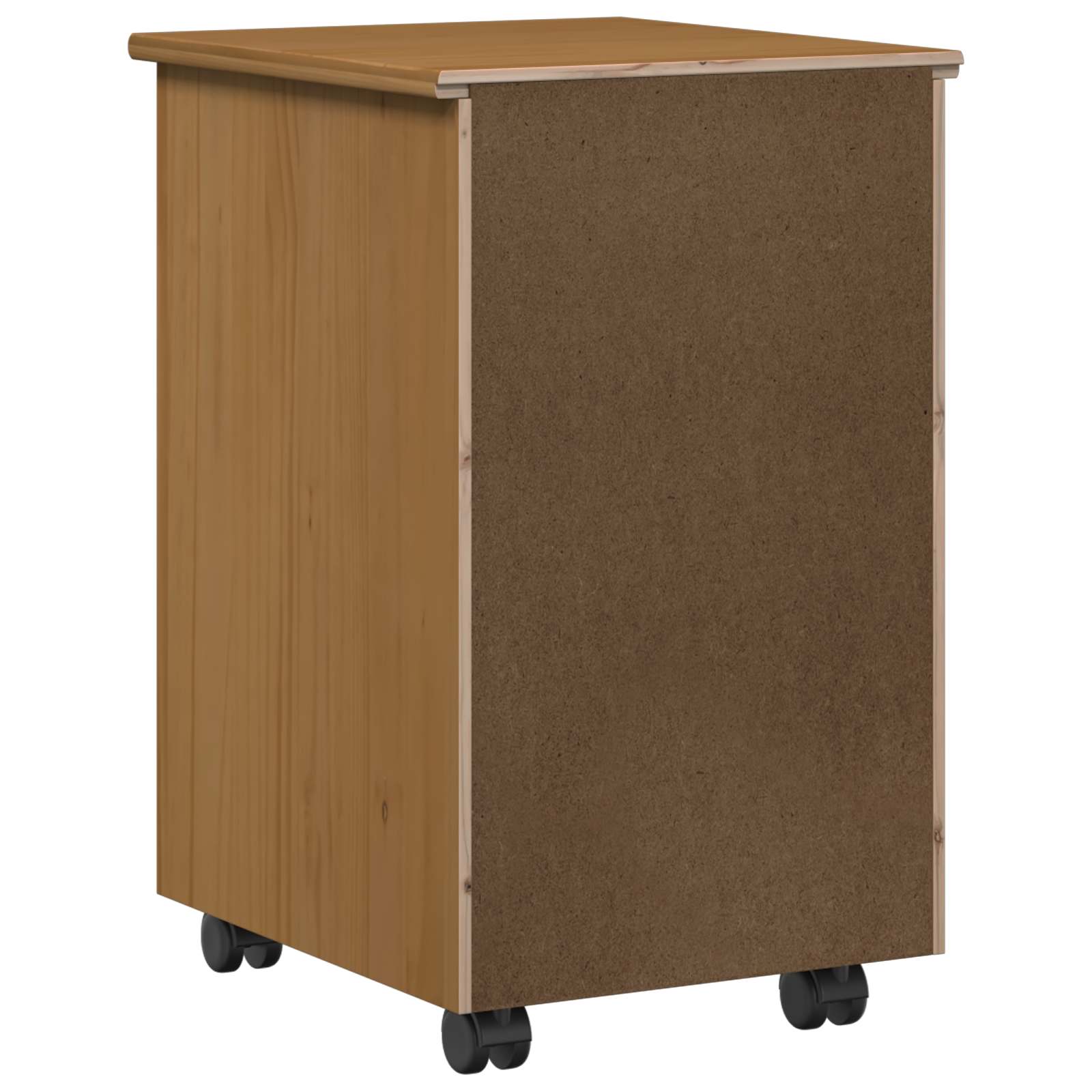 Cabinet roulant MOSS Brun Miel 34 x 39 x 56 cm Pin massif - XIOS