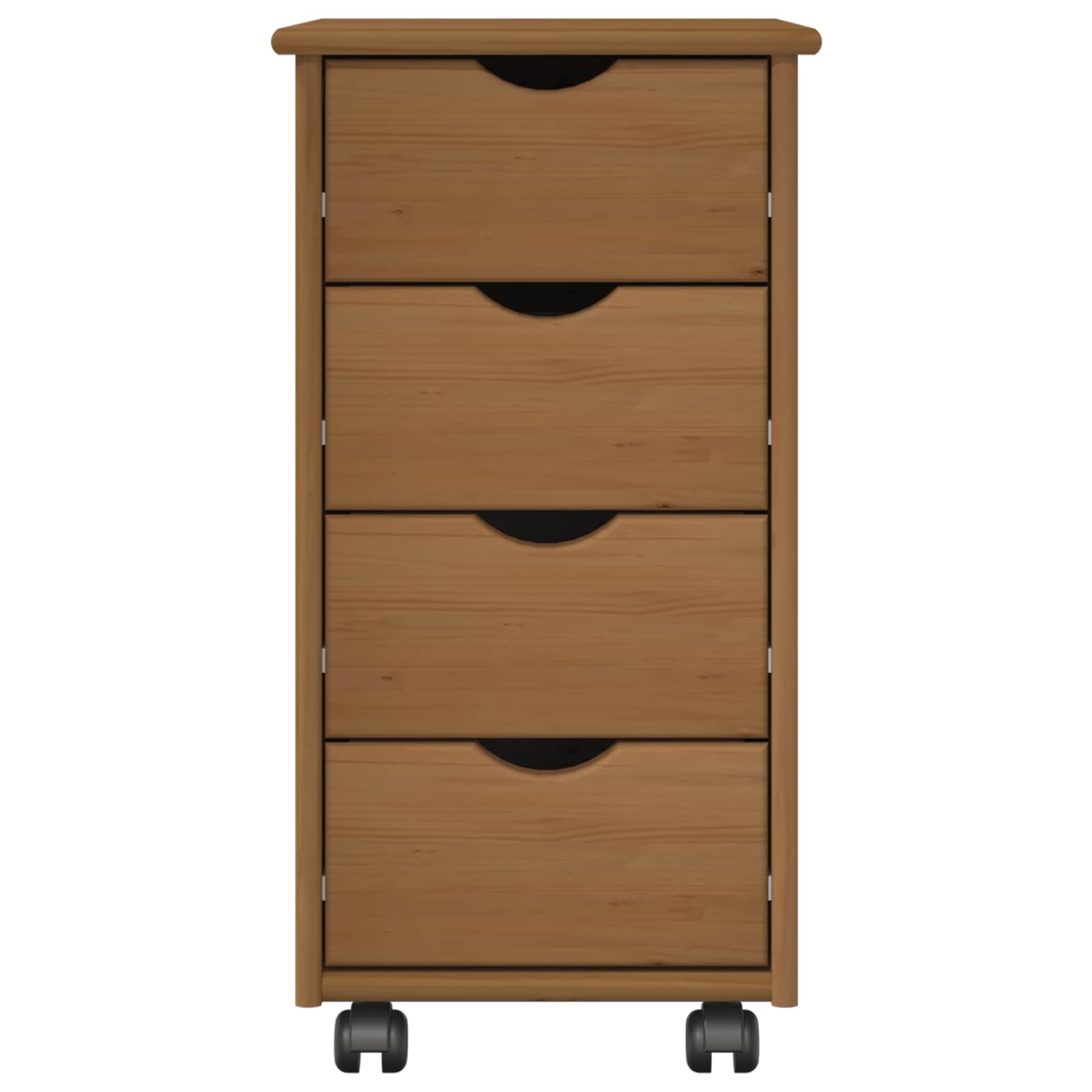Cabinet roulant avec roue Marron miel 34 x 39 x 65,5 cm - XIOS
