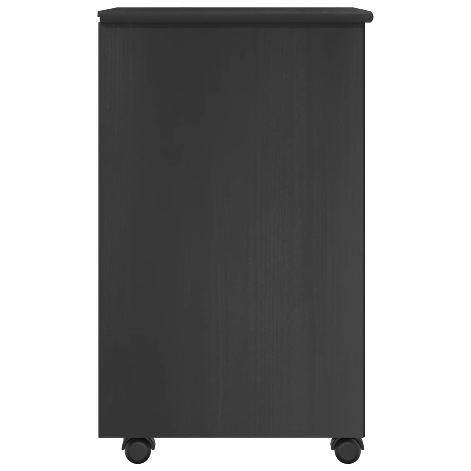 Cabinet roulant Gris 34 x 39 x 65,5 cm Bois de Pin Massif - XIOS