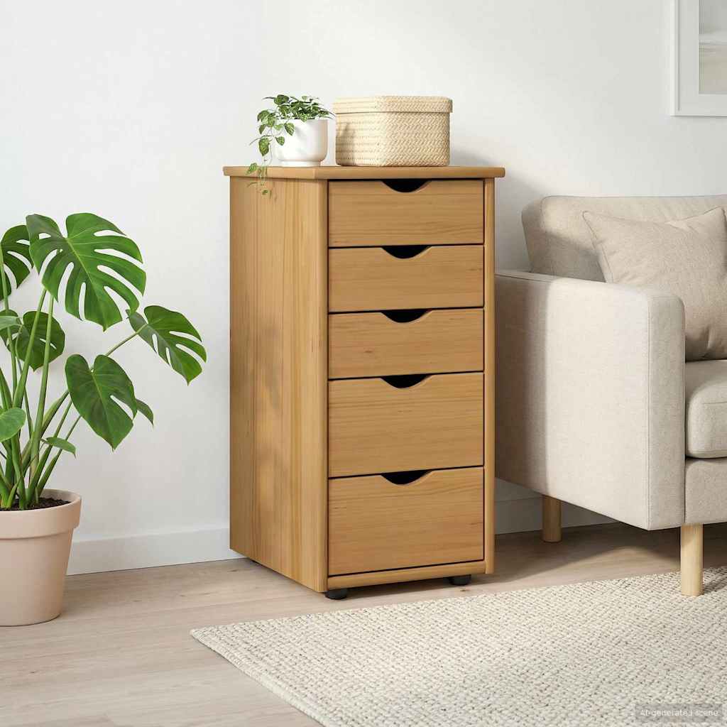 Armoire Marron miel 34 x 39 x 61,5 cm Bois de Pin Massif - XIOS