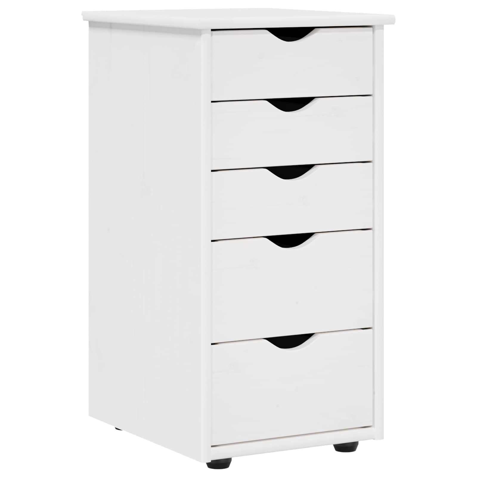 Armoire Blanc 34 x 39 x 61,5 cm Bois de Pin Massif - XIOS