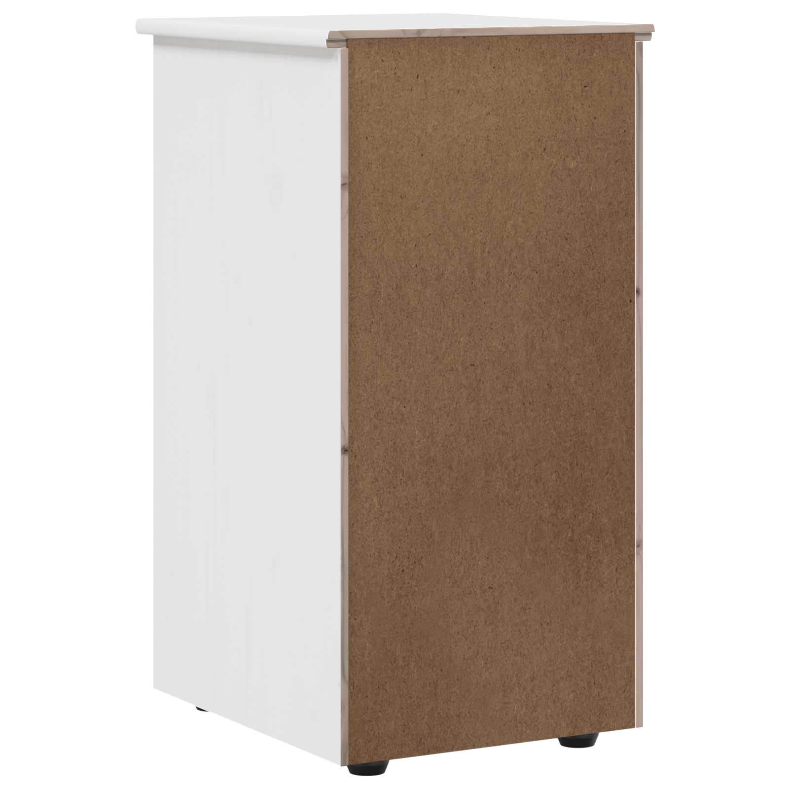 Armoire Blanc 34 x 39 x 61,5 cm Bois de Pin Massif - XIOS