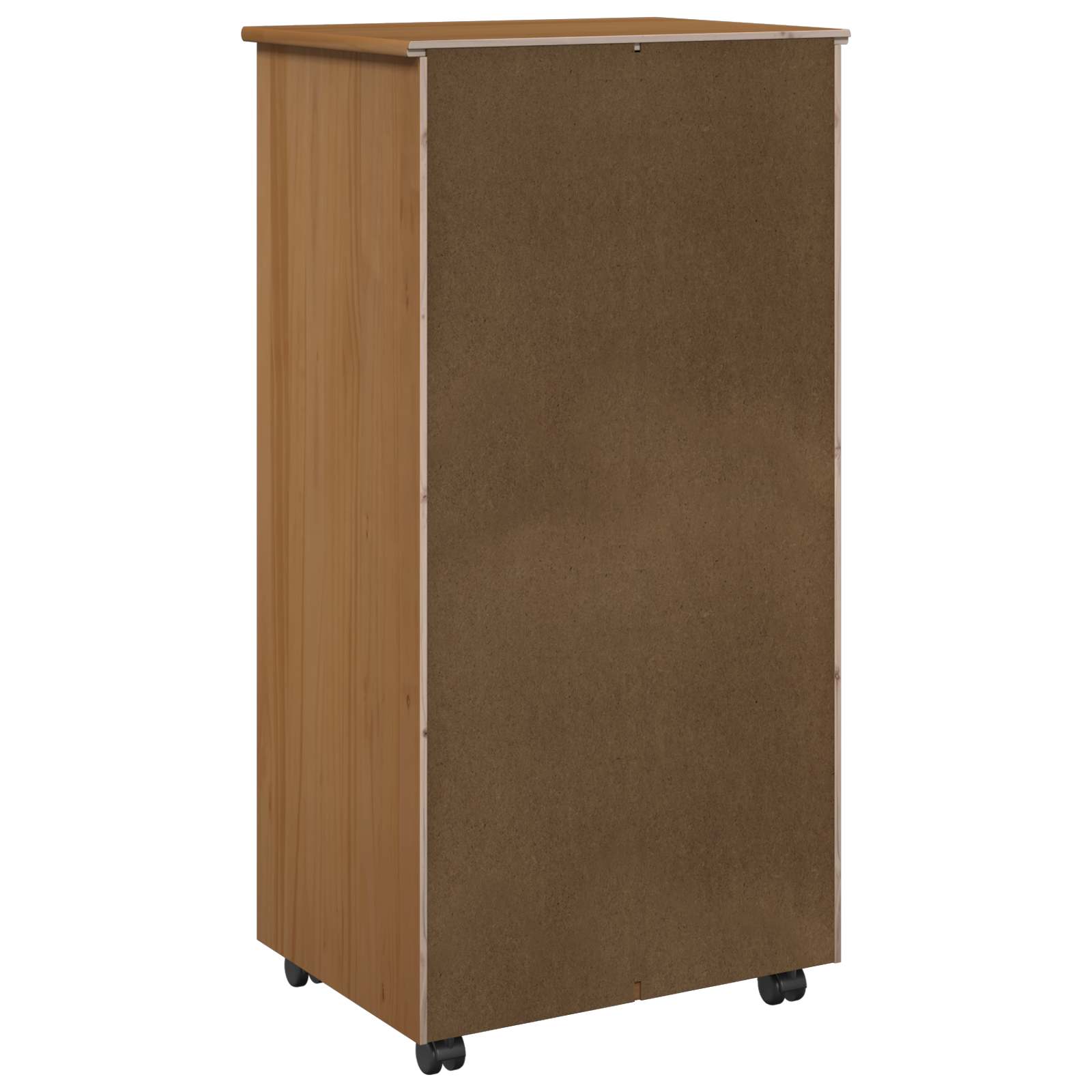 Cabinet roulant Marron miel 53 x 39 x 103 cm Bois de Pin Massif - XIOS