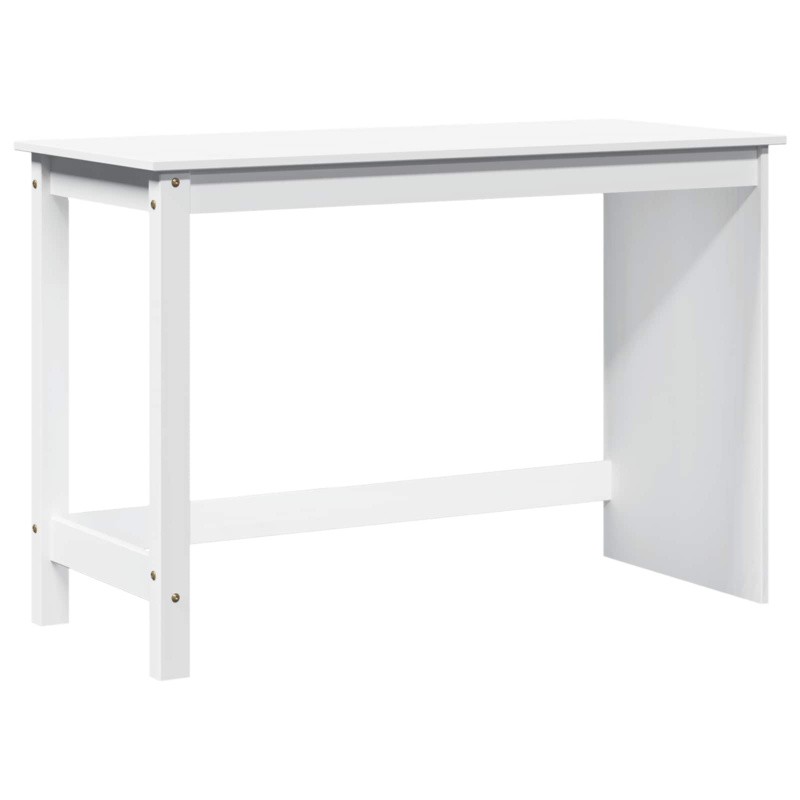 Bureau Blanc 112 x 50 x 75 cm Bois de Pin Massif - XIOS
