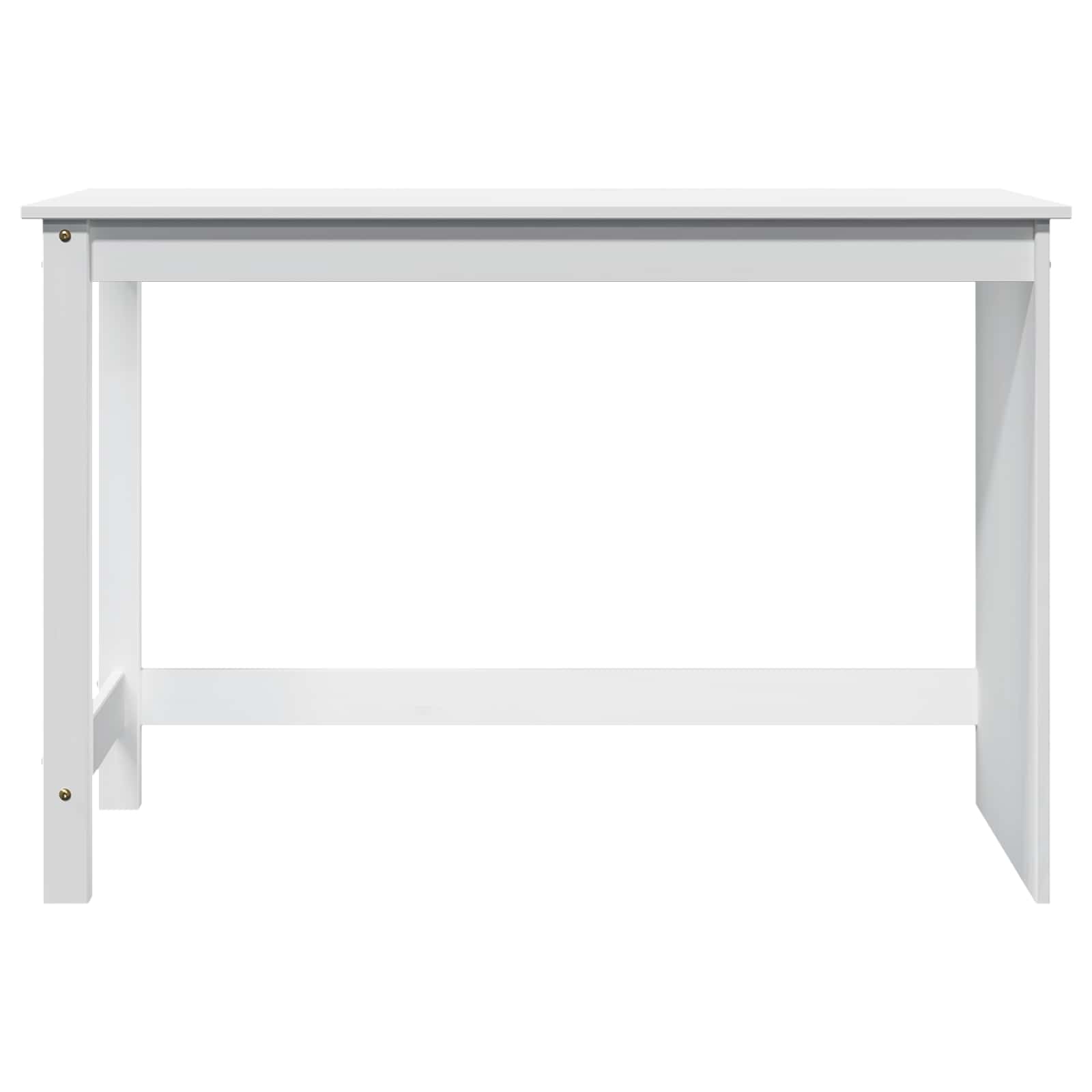 Bureau Blanc 112 x 50 x 75 cm Bois de Pin Massif - XIOS