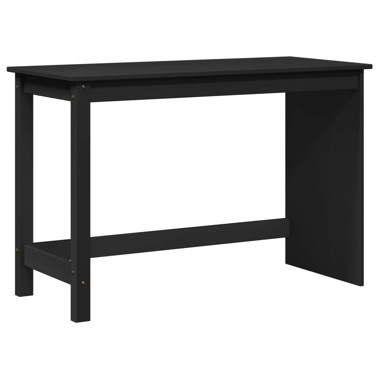 Bureau Noir 112 x 50 x 75 cm Bois de Pin Massif - XIOS