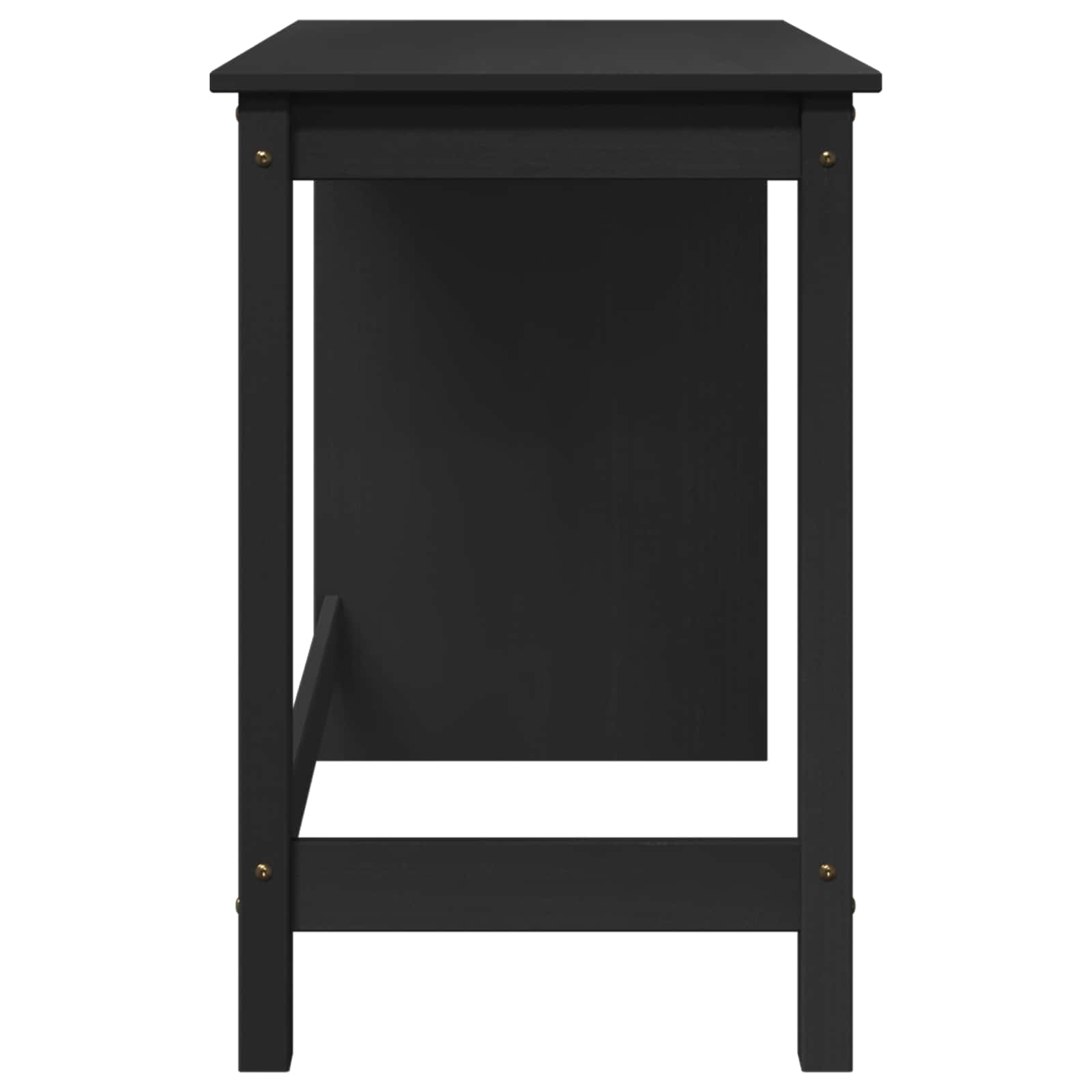 Bureau Noir 112 x 50 x 75 cm Bois de Pin Massif - XIOS