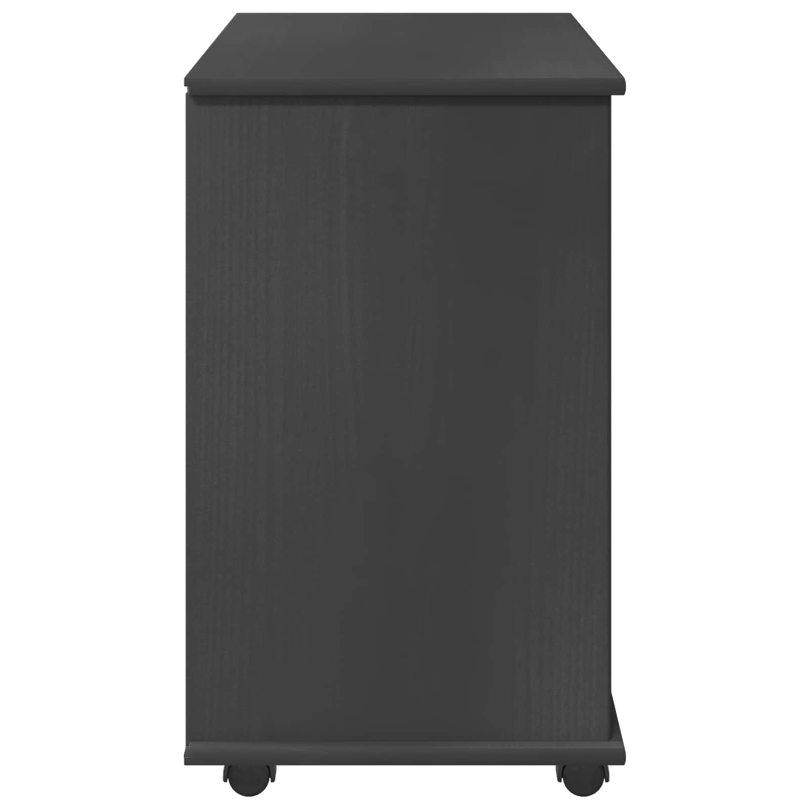 Cabinet roulant Gris 63,5 x 39 x 65,5 cm Bois de Pin Massif - XIOS
