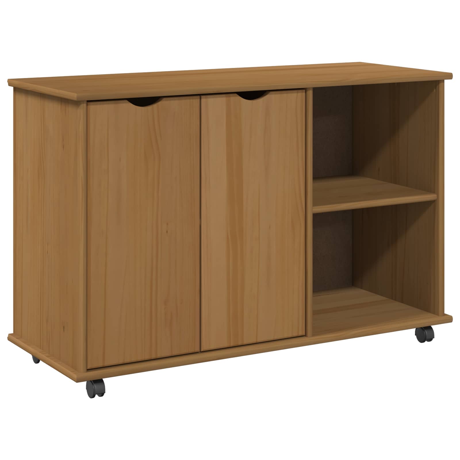 Cabinet roulant avec roue Marron miel 100 x 39 x 65,5 cm - XIOS