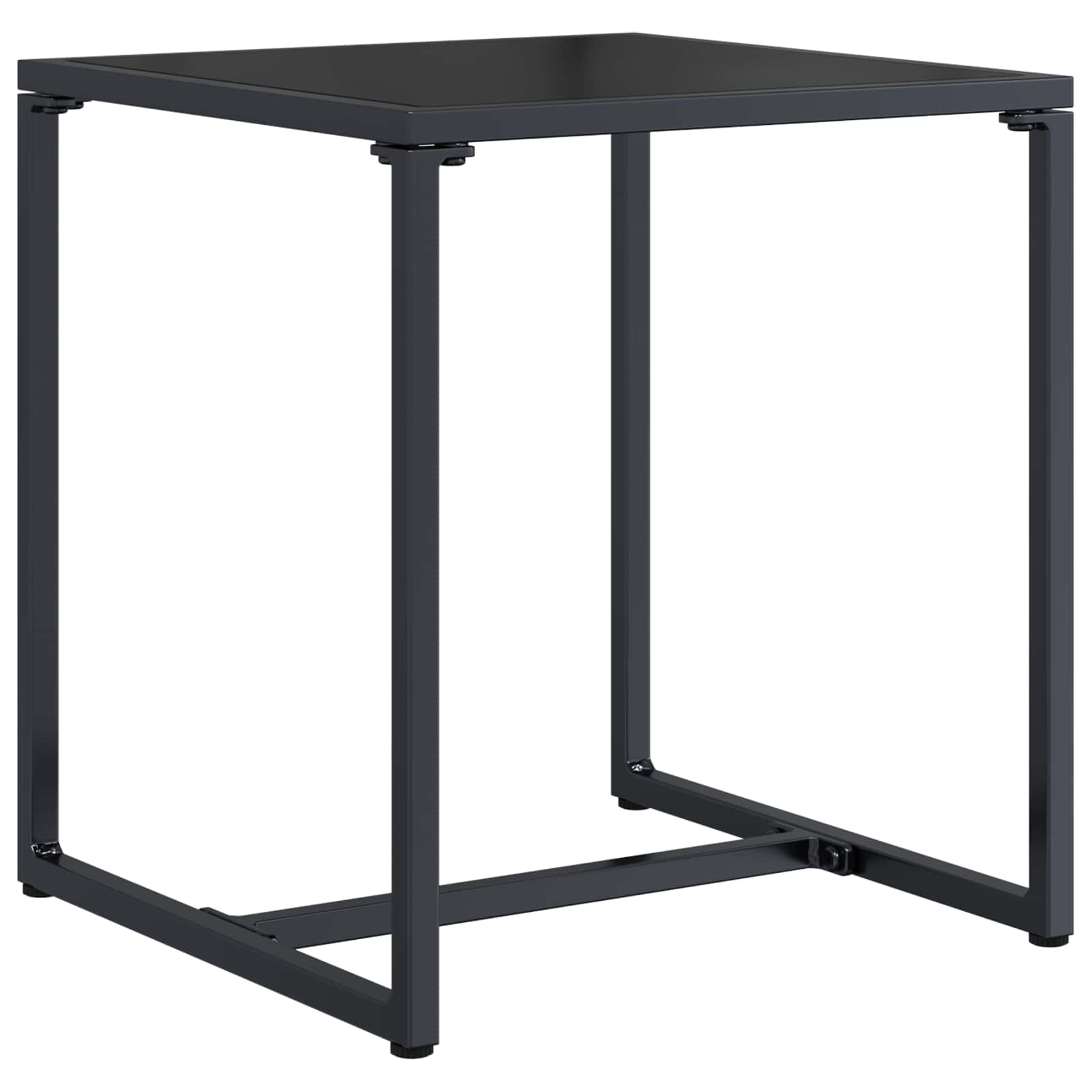 Ensemble de canapé de jardin 3 pcs Noir et anthracite Acier - XIOS