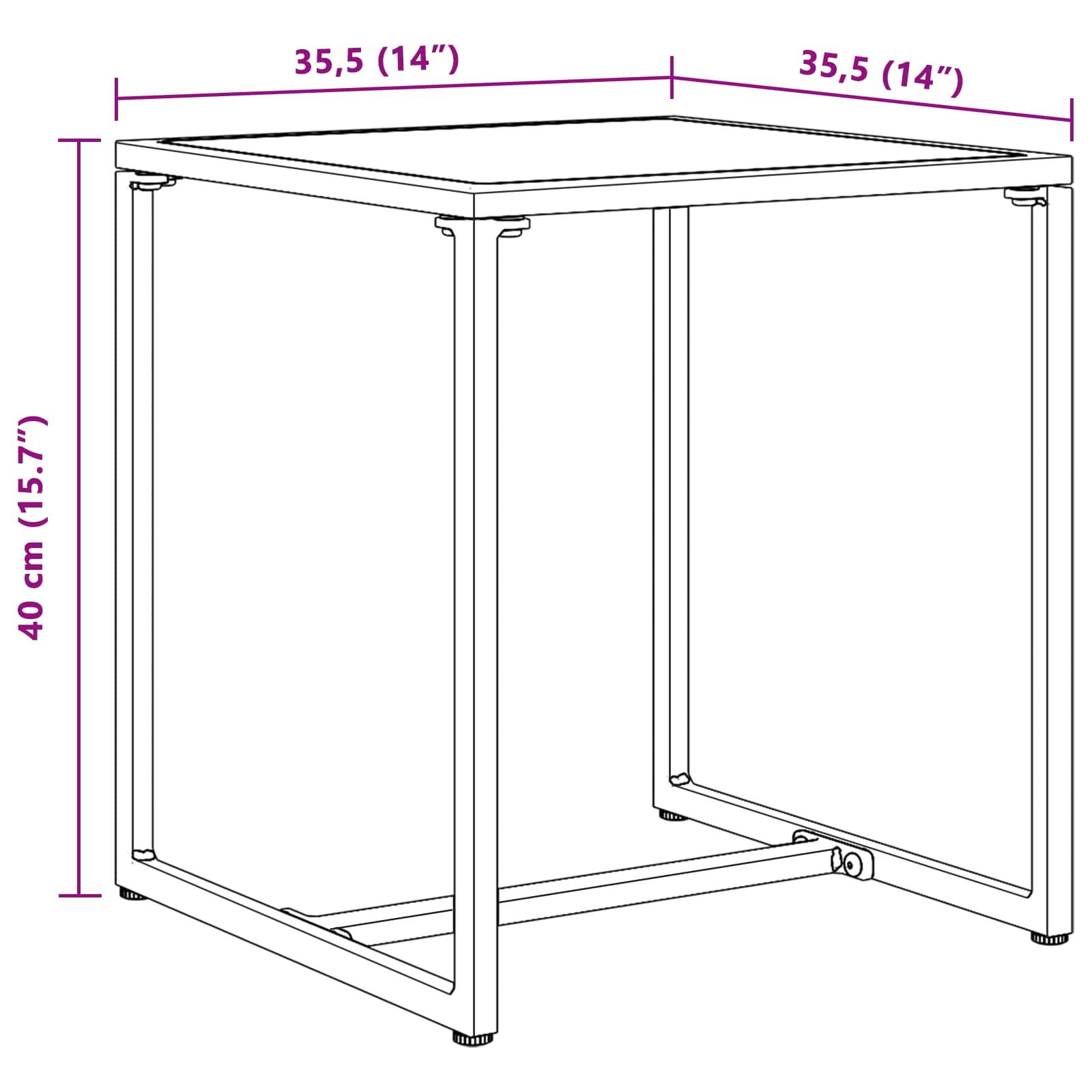 Ensemble de canapé de jardin 3 pcs Noir et anthracite Acier - XIOS