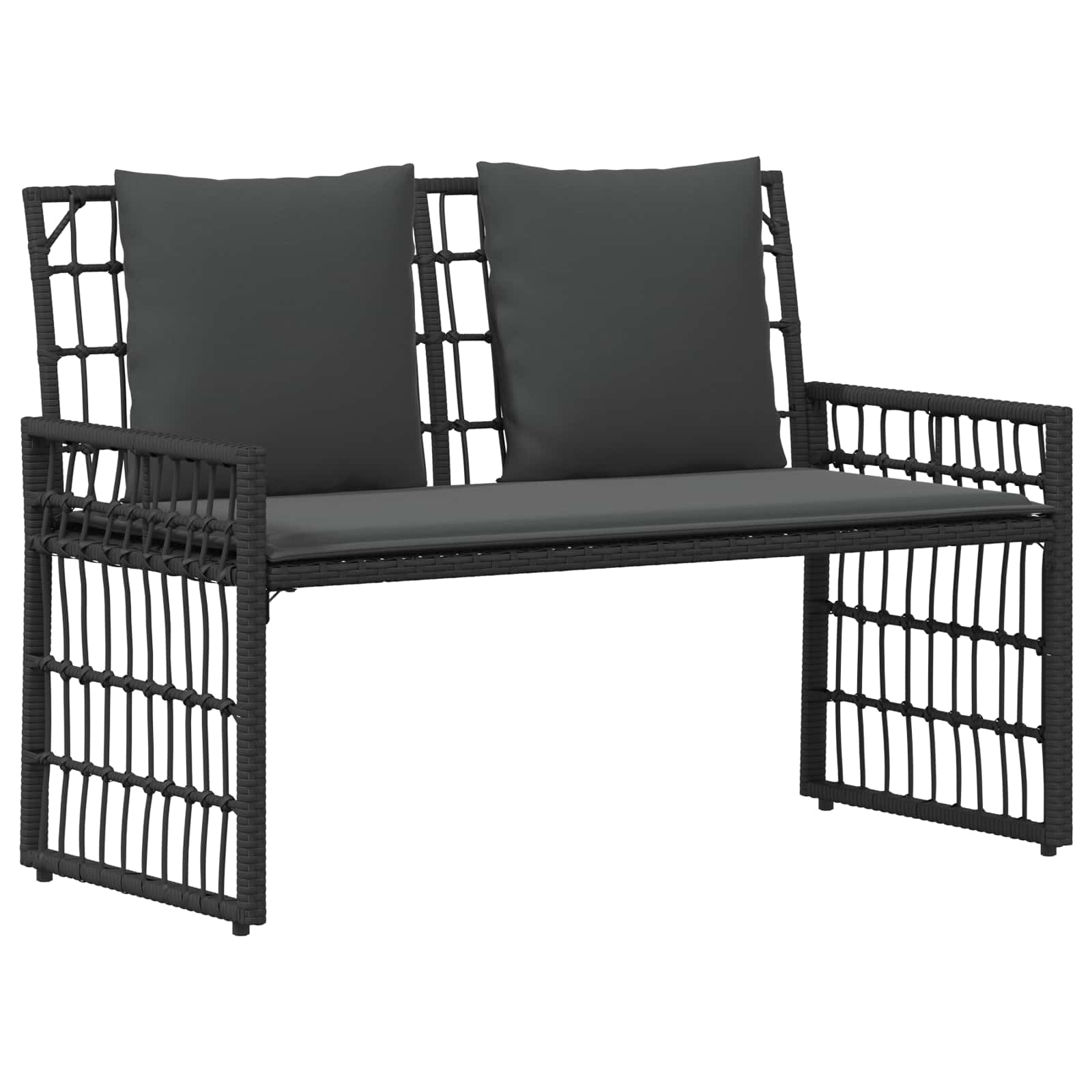 Ensemble de meubles d'extérieur 4 pcs Noir et Gris foncé - XIOS