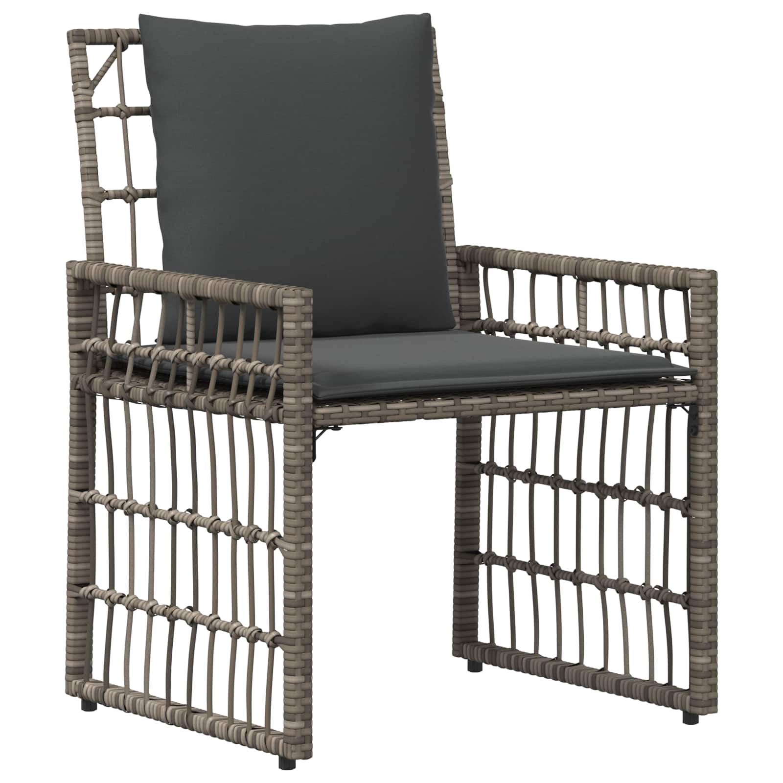 Ensemble de meubles d'extérieur 4 pcs Noir et Gris foncé - XIOS