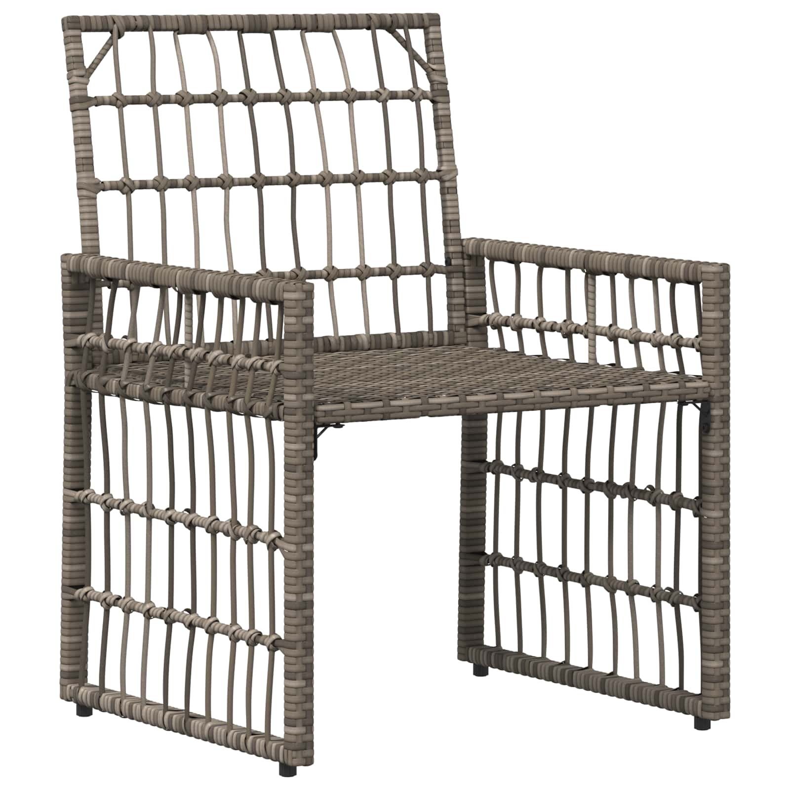 Ensemble de meubles d'extérieur 4 pcs Noir et Gris foncé - XIOS