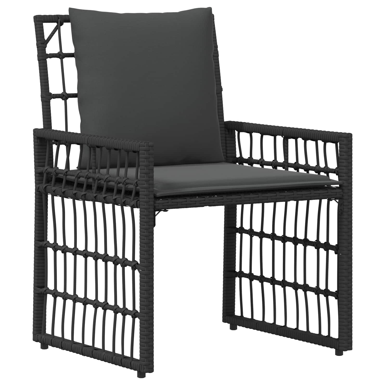 Ensemble de meubles d'extérieur 5 pcs Noir et Gris foncé - XIOS