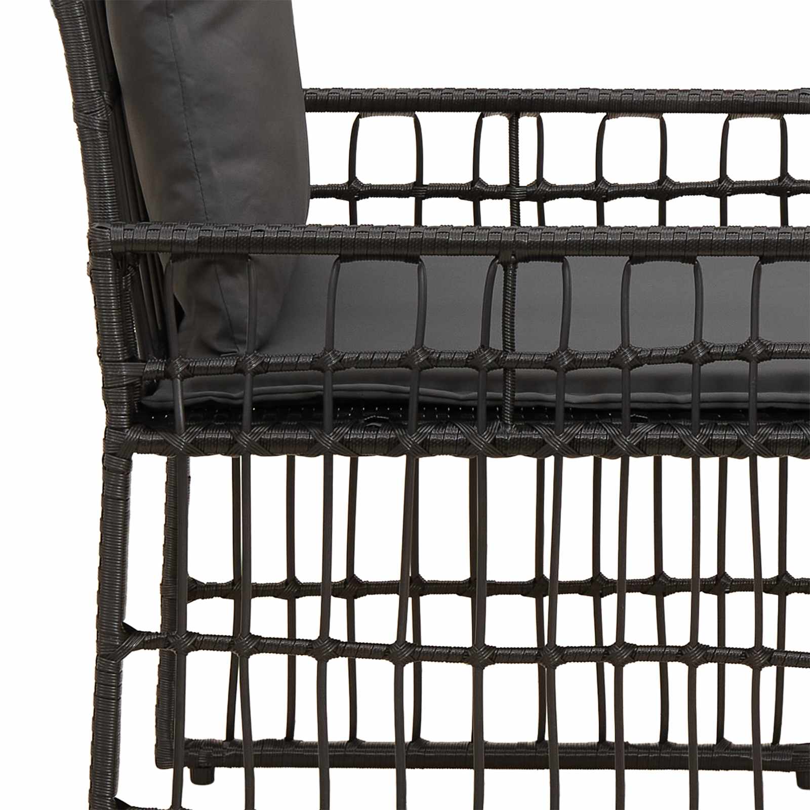 Ensemble de meubles d'extérieur 3 pcs Noir et Gris foncé - XIOS