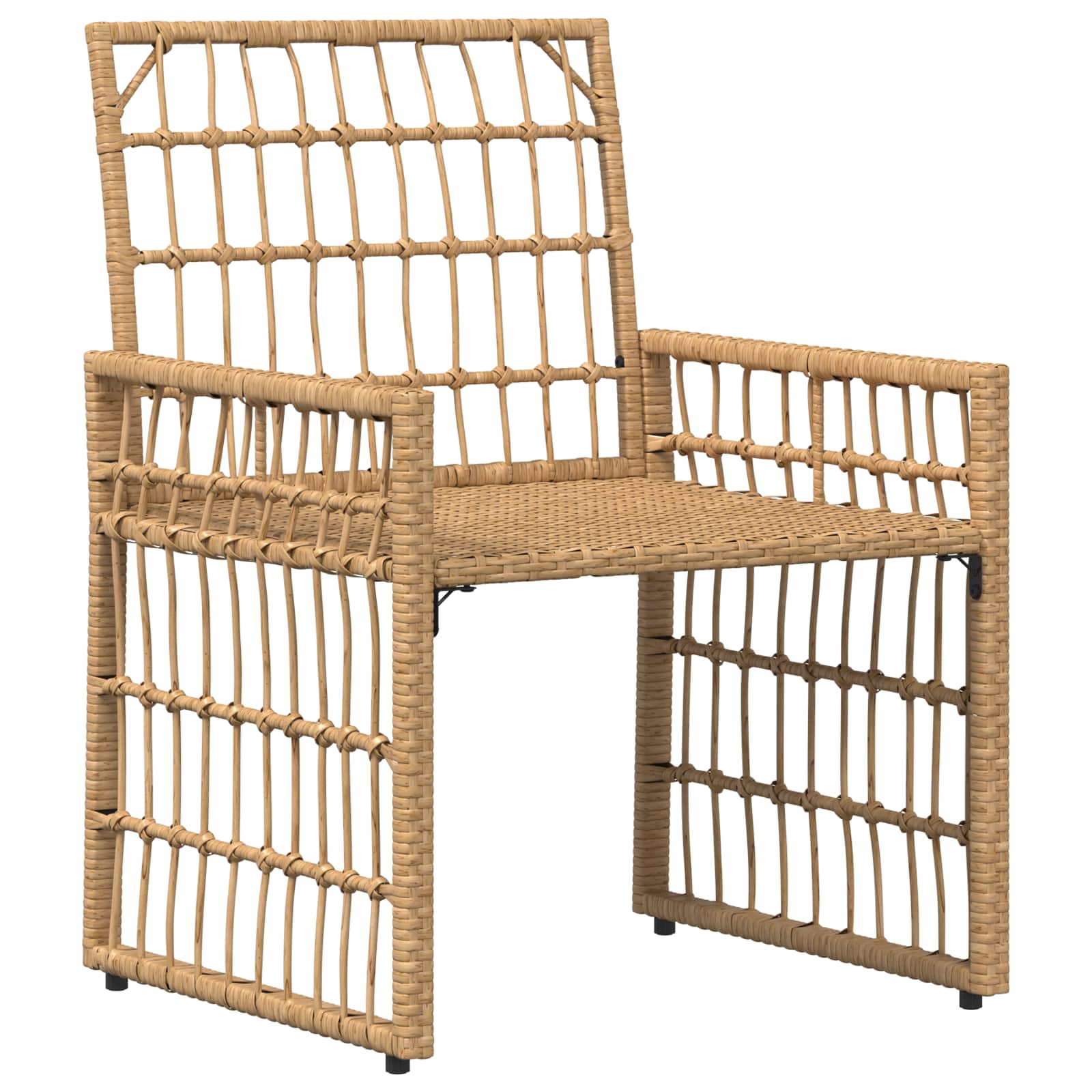 Ensemble de meubles d'extérieur 3 pcs Blanc Naturel et Crème - XIOS