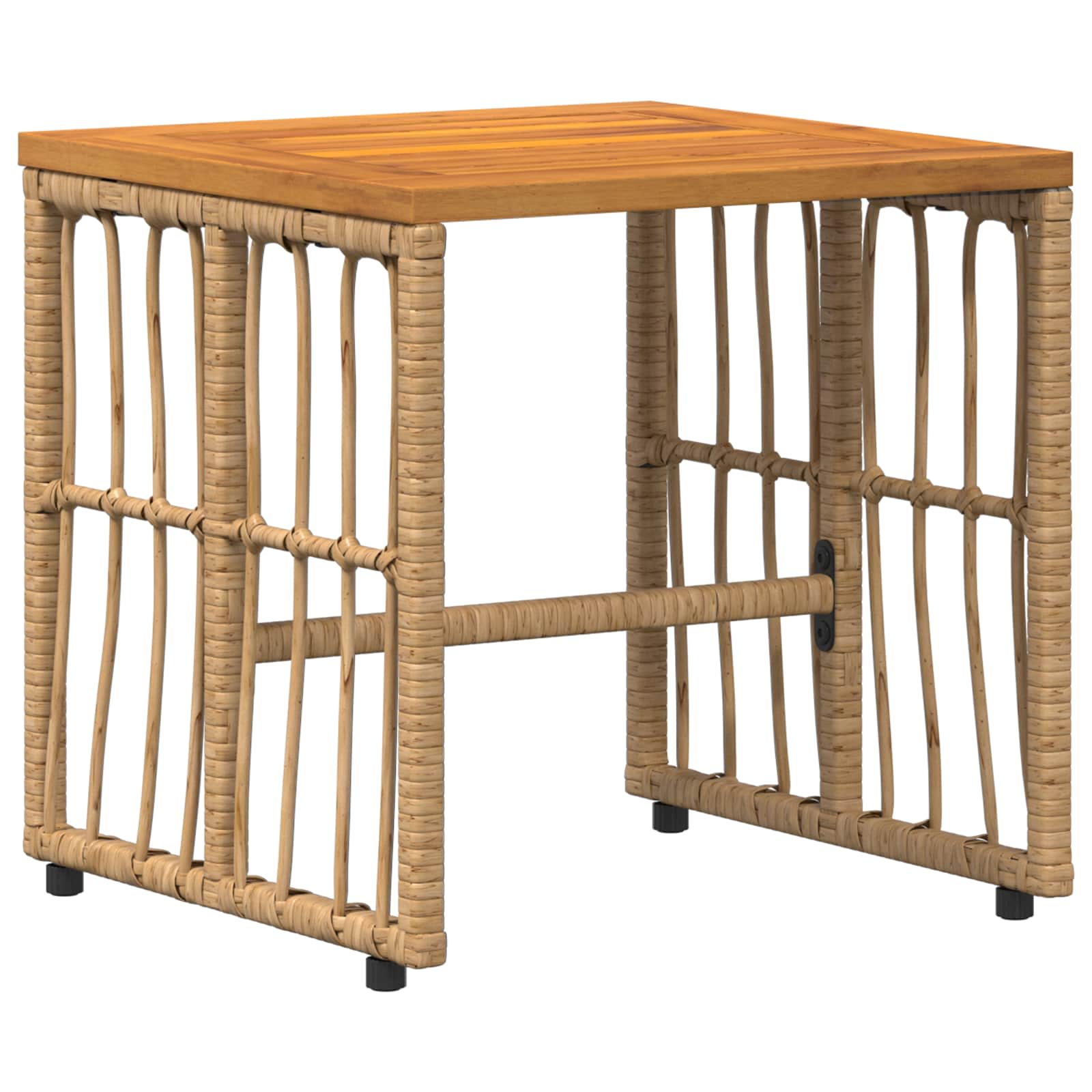 Ensemble de meubles d'extérieur 3 pcs Blanc Naturel et Crème - XIOS