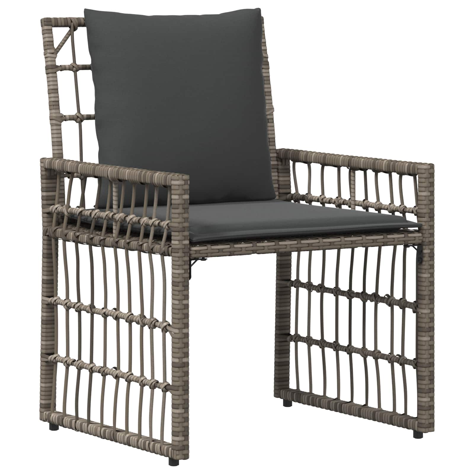 Ensemble de meubles d'extérieur 3 pcs Noir et Gris foncé - XIOS