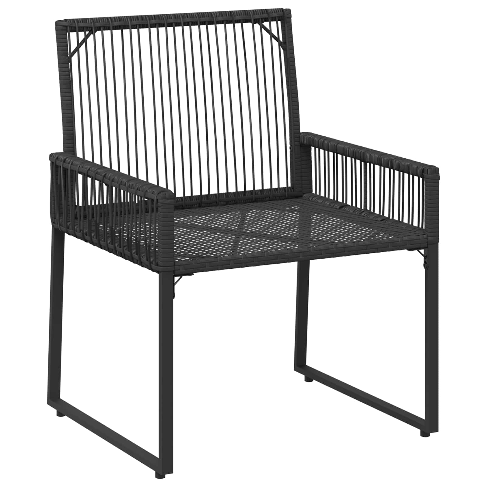 Ensemble de meubles d'extérieur 9 pcs Noir et turquoise - XIOS