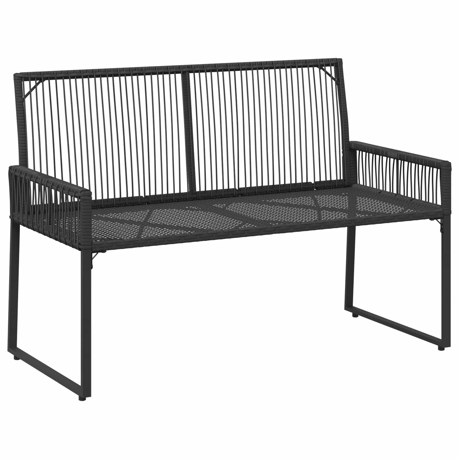 Ensemble de meubles d'extérieur 9 pcs Noir et turquoise - XIOS