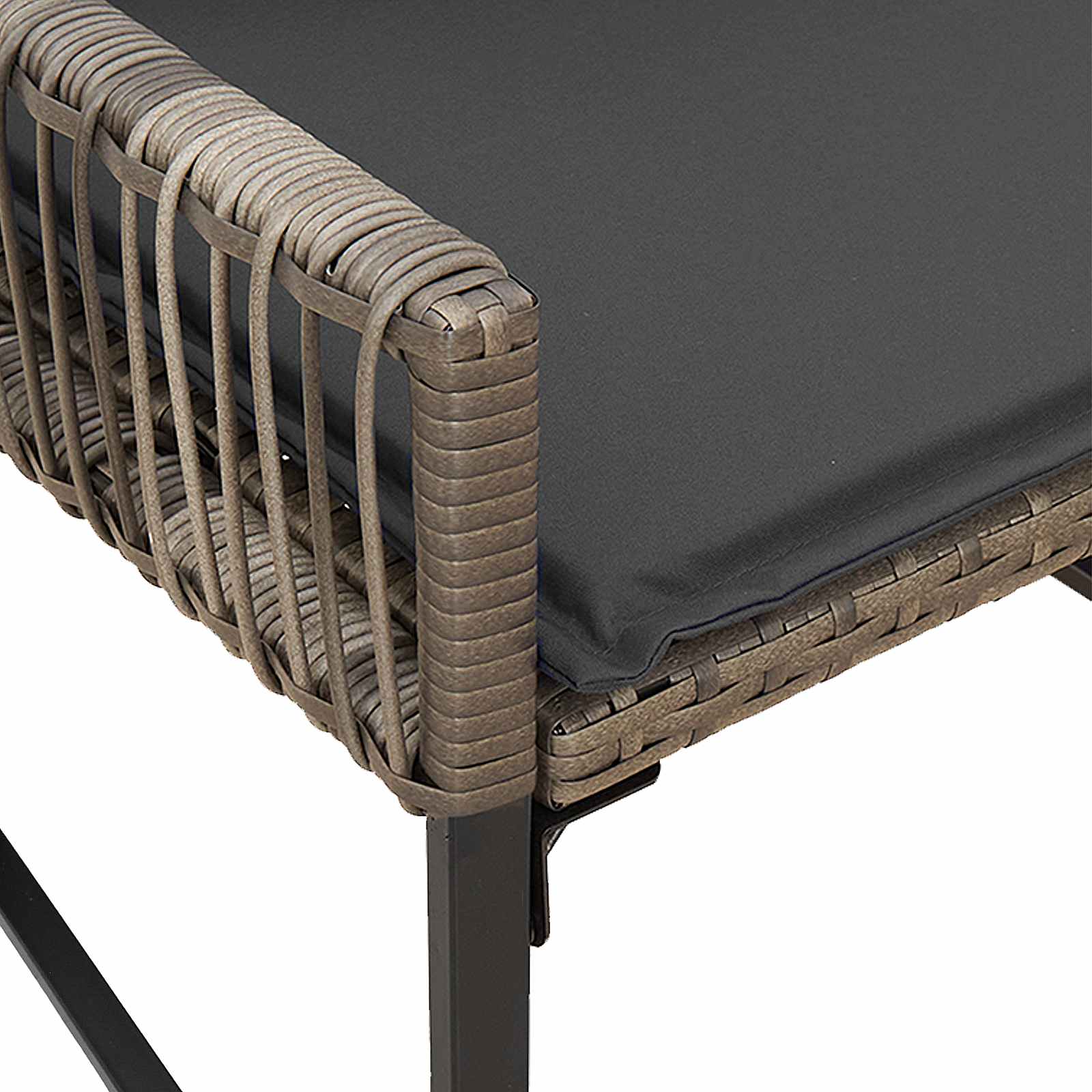 Ensemble de meubles d'extérieur 7 pcs Gris et Gris foncé - XIOS