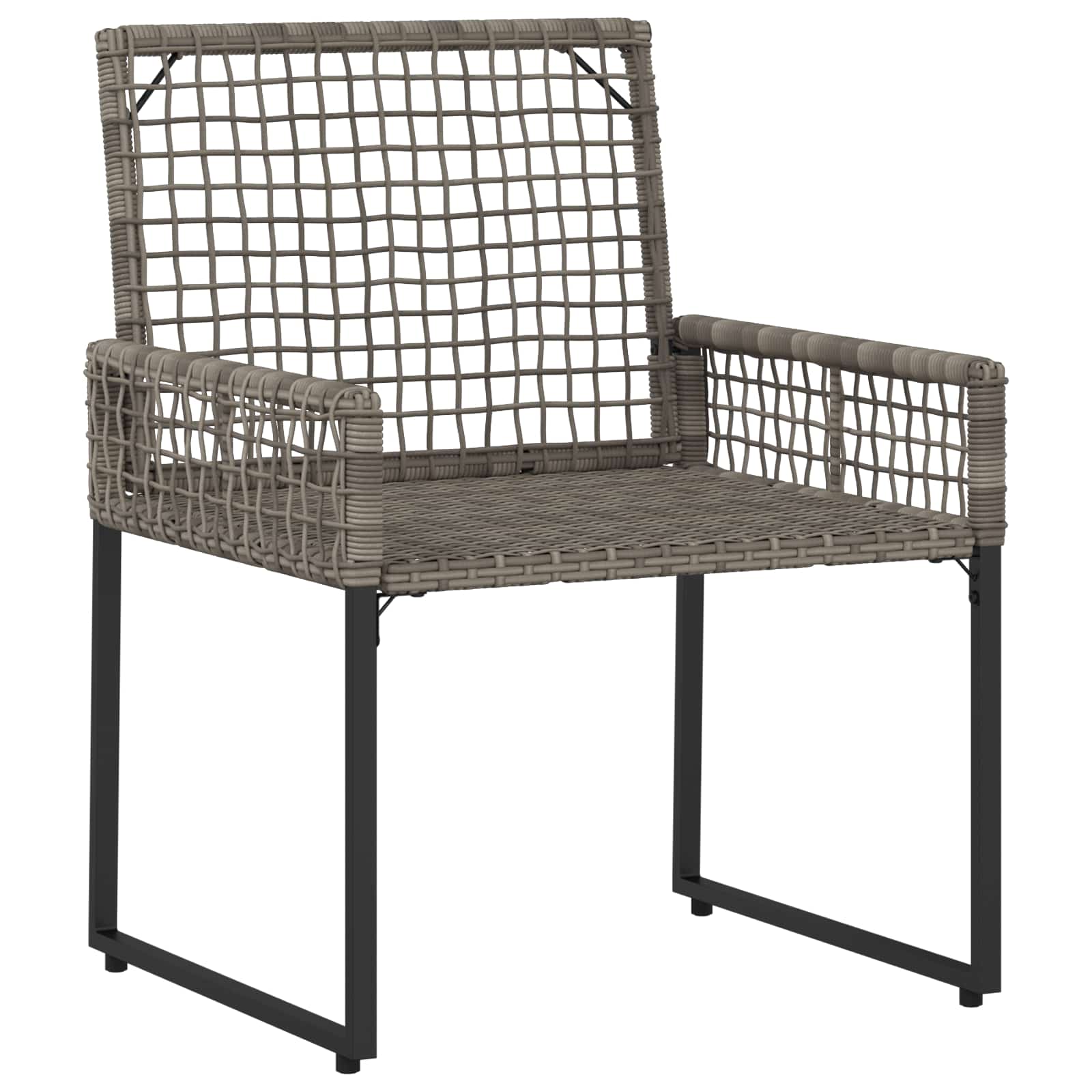 Ensemble de meubles d'extérieur avec coussin 3 pcs Gris - XIOS