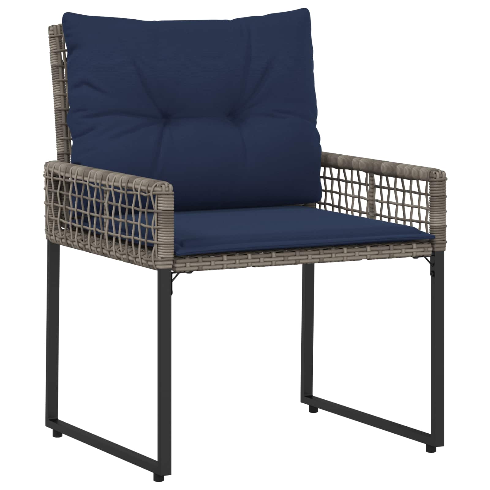 Ensemble de meubles d'extérieur 3 pcs Gris et marine - XIOS
