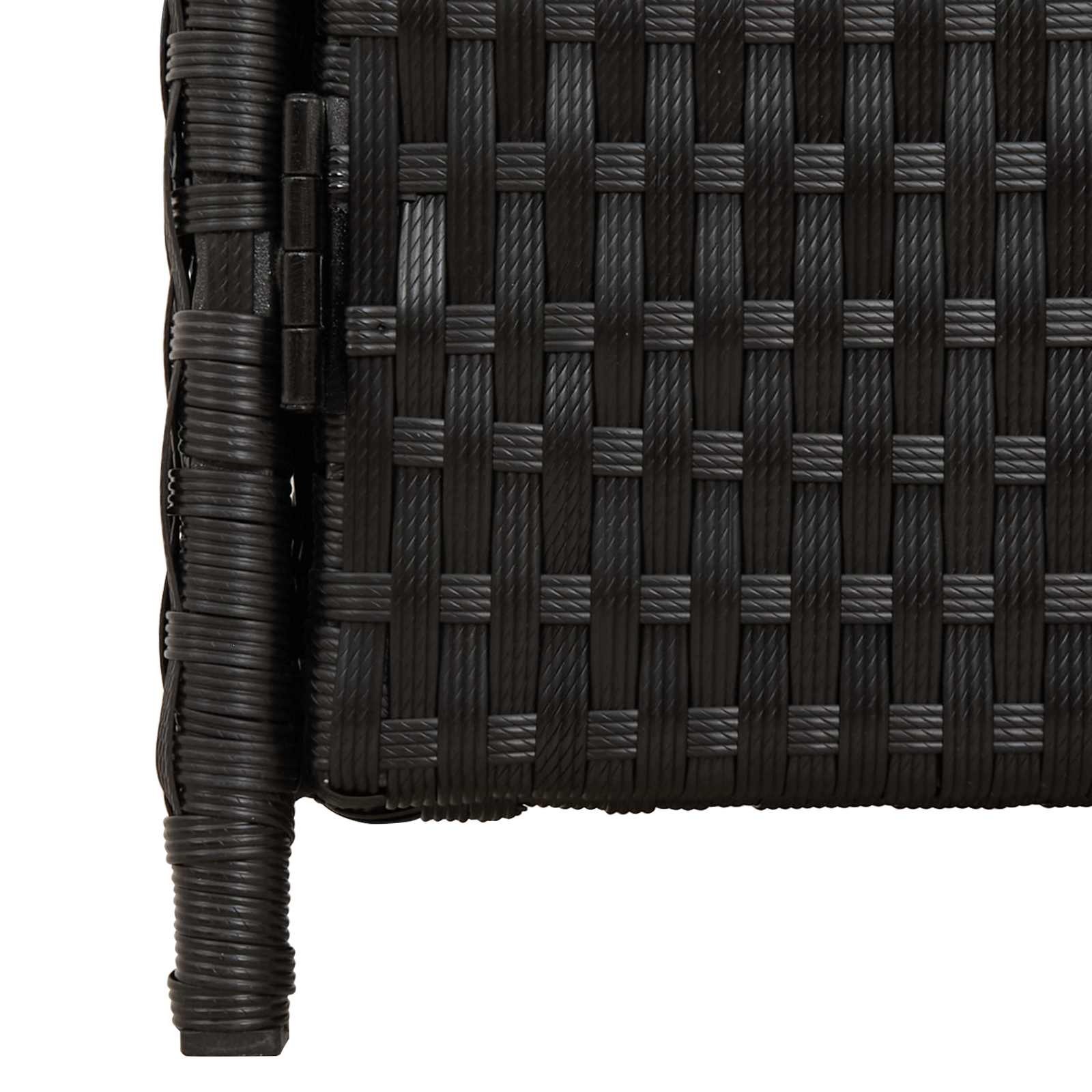 Armoire Noir 70 x 50 x 87 cm Polyester et Roly Ratten - XIOS