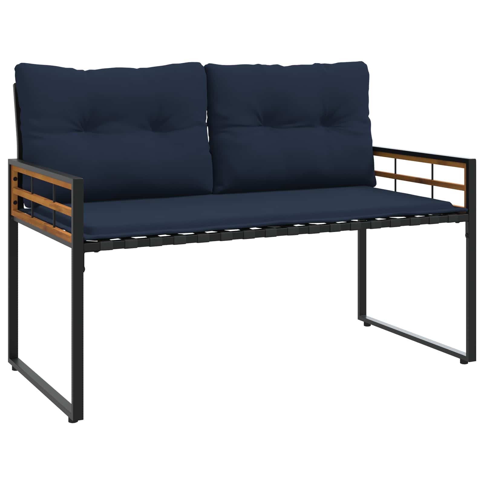 Ensemble de meubles d'extérieur avec coussin 4 pcs Bleu marine - XIOS