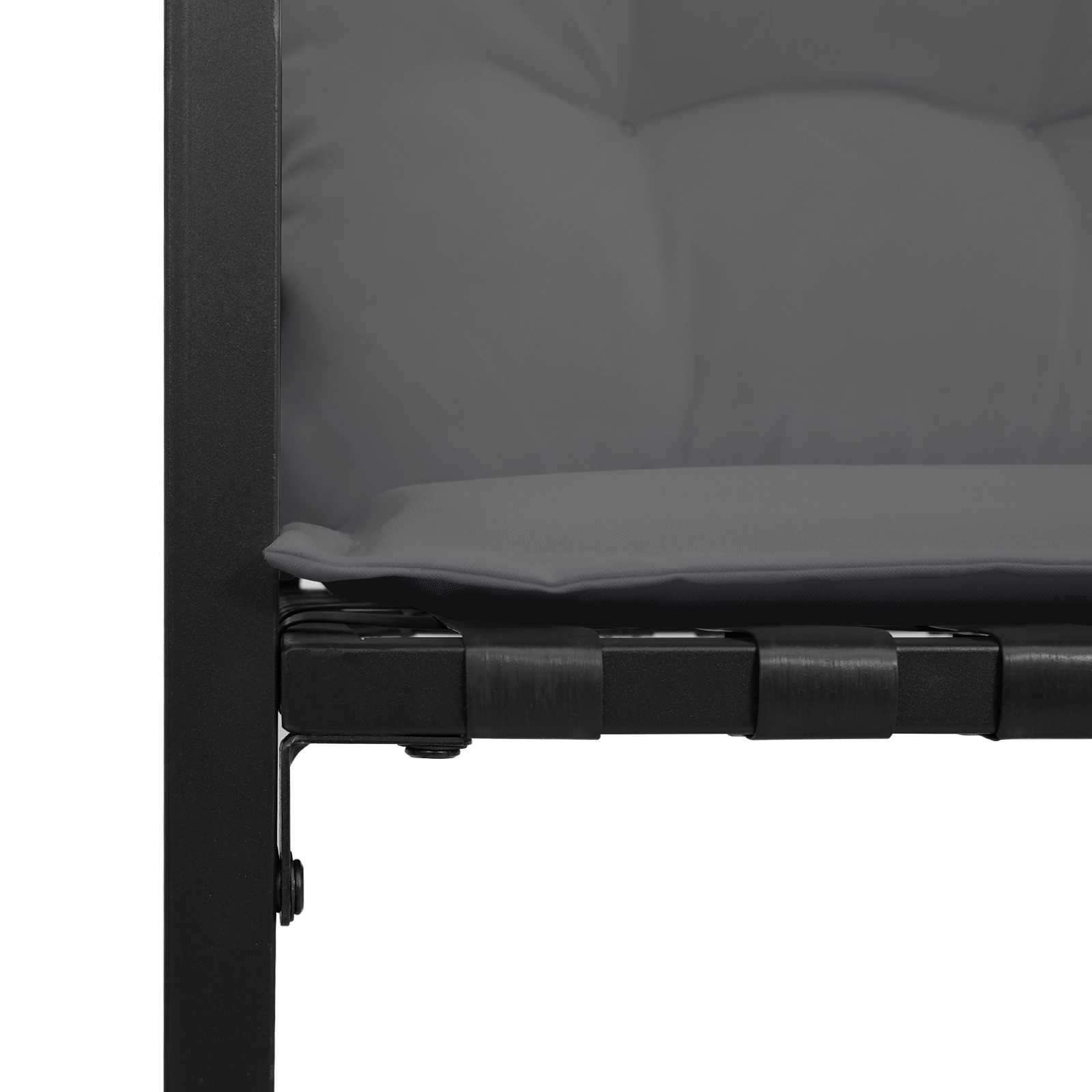 Ensemble de meubles d'extérieur avec coussin 3 pcs Gris clair - XIOS