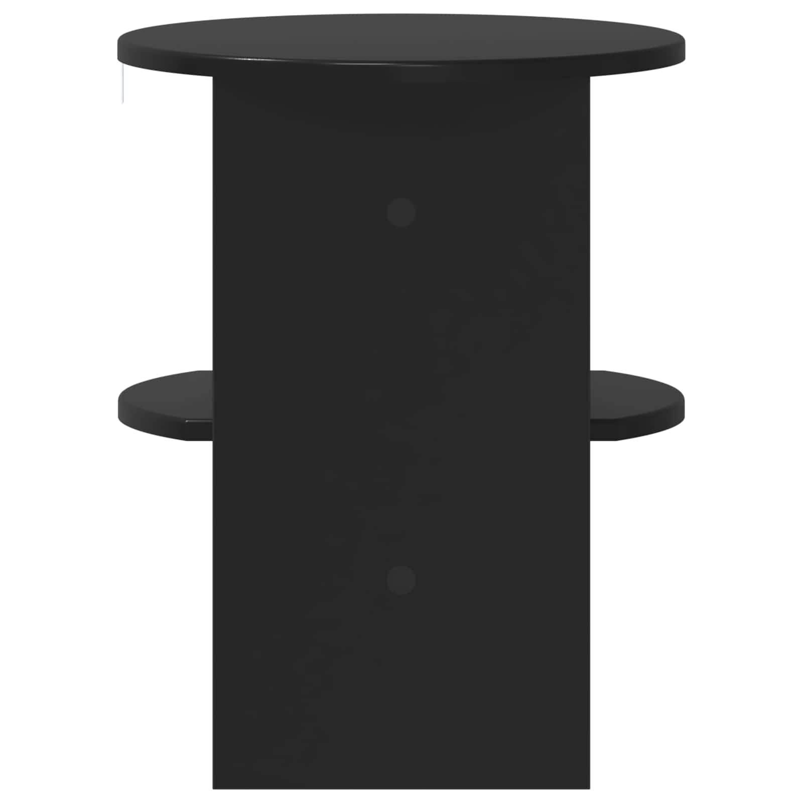 Meuble d'appoint 2 pcs Noir Ø40 x 50 cm Bois d’ingénierie - XIOS