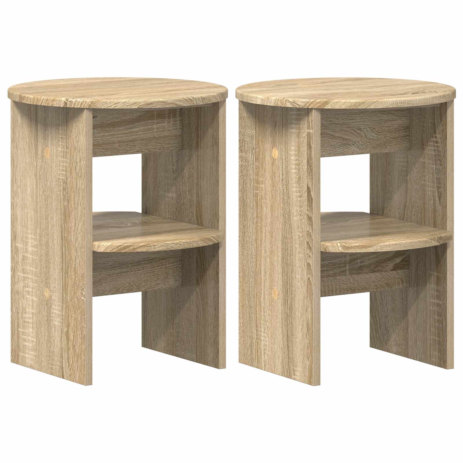 Meuble d'appoint 2 pcs Chêne Sonoma Ø40 x 50 cm - XIOS