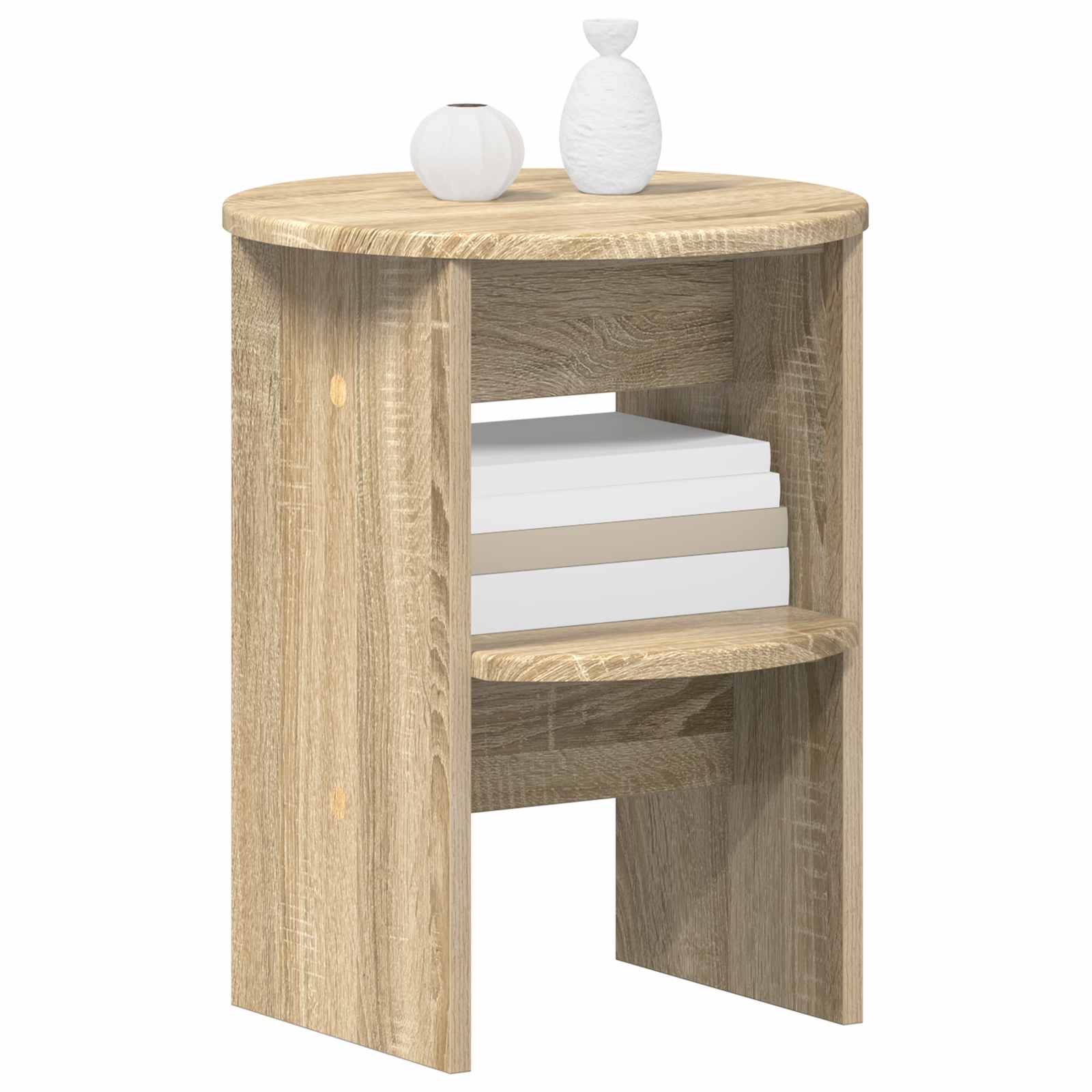 Meuble d'appoint 2 pcs Chêne Sonoma Ø40 x 50 cm - XIOS
