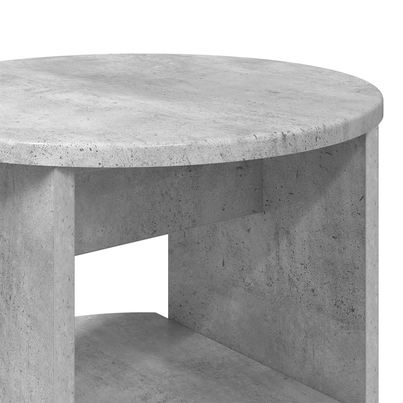 Meuble d'appoint 2 pcs Gris Béton Ø40 x 50 cm Bois d’ingénierie - XIOS