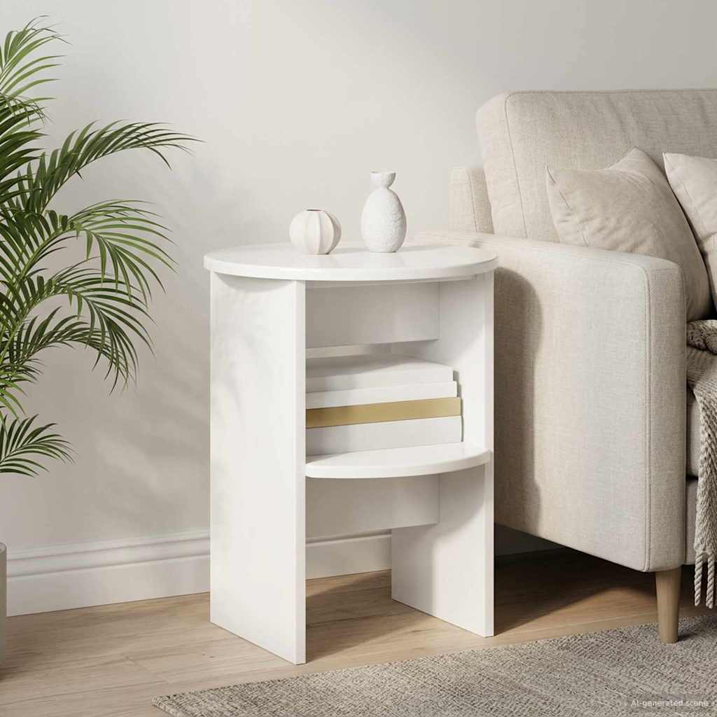 Meuble d'appoint 2 pcs Blanc Brillant Ø40 x 50 cm - XIOS