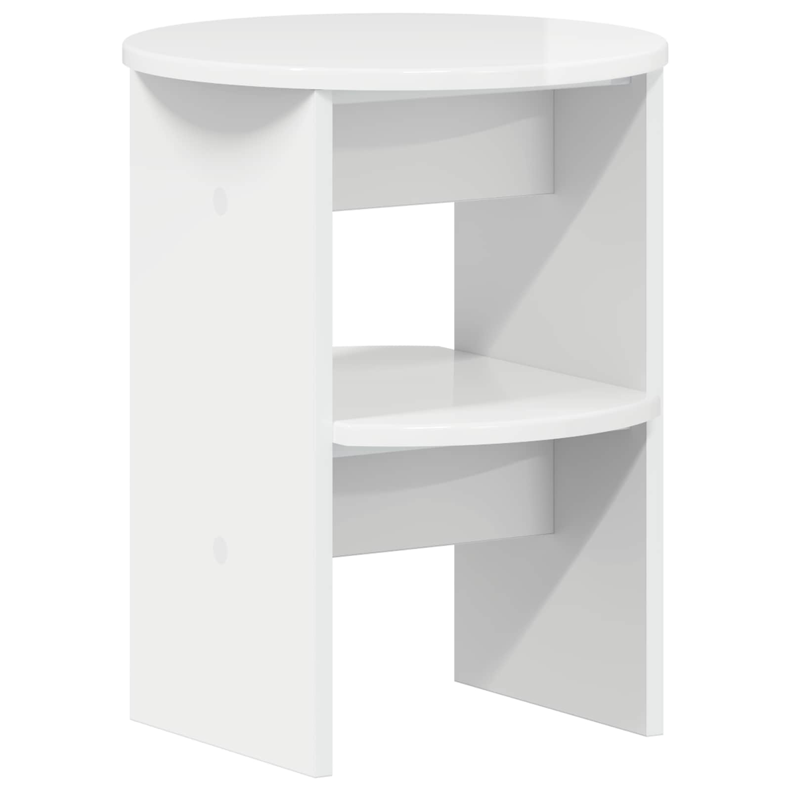 Meuble d'appoint 2 pcs Blanc Brillant Ø40 x 50 cm - XIOS