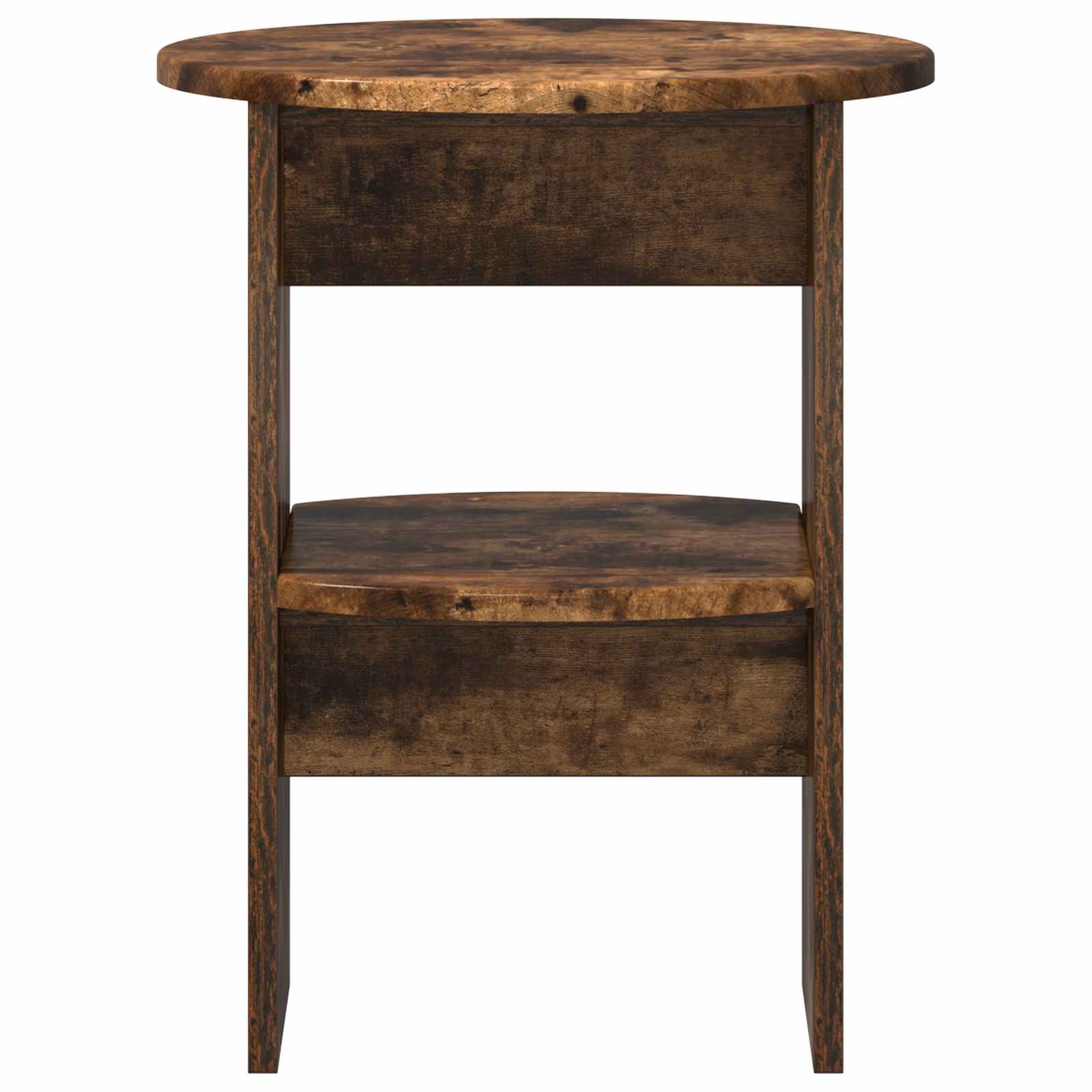 Meuble d'appoint 2 pcs Chêne Fumé Ø40 x 50 cm Bois d’ingénierie - XIOS