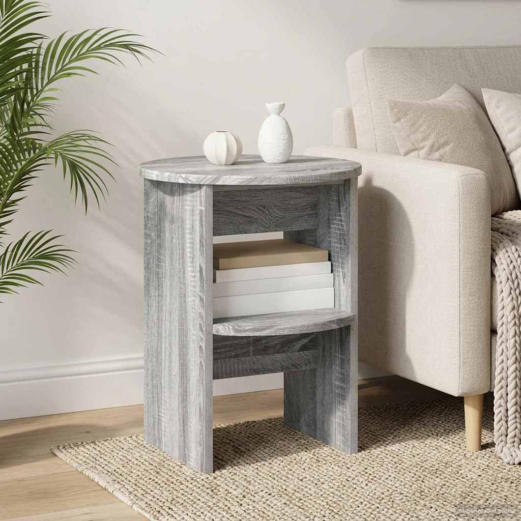 Meuble d'appoint 2 pcs Gris Sonoma Ø40 x 50 cm - XIOS