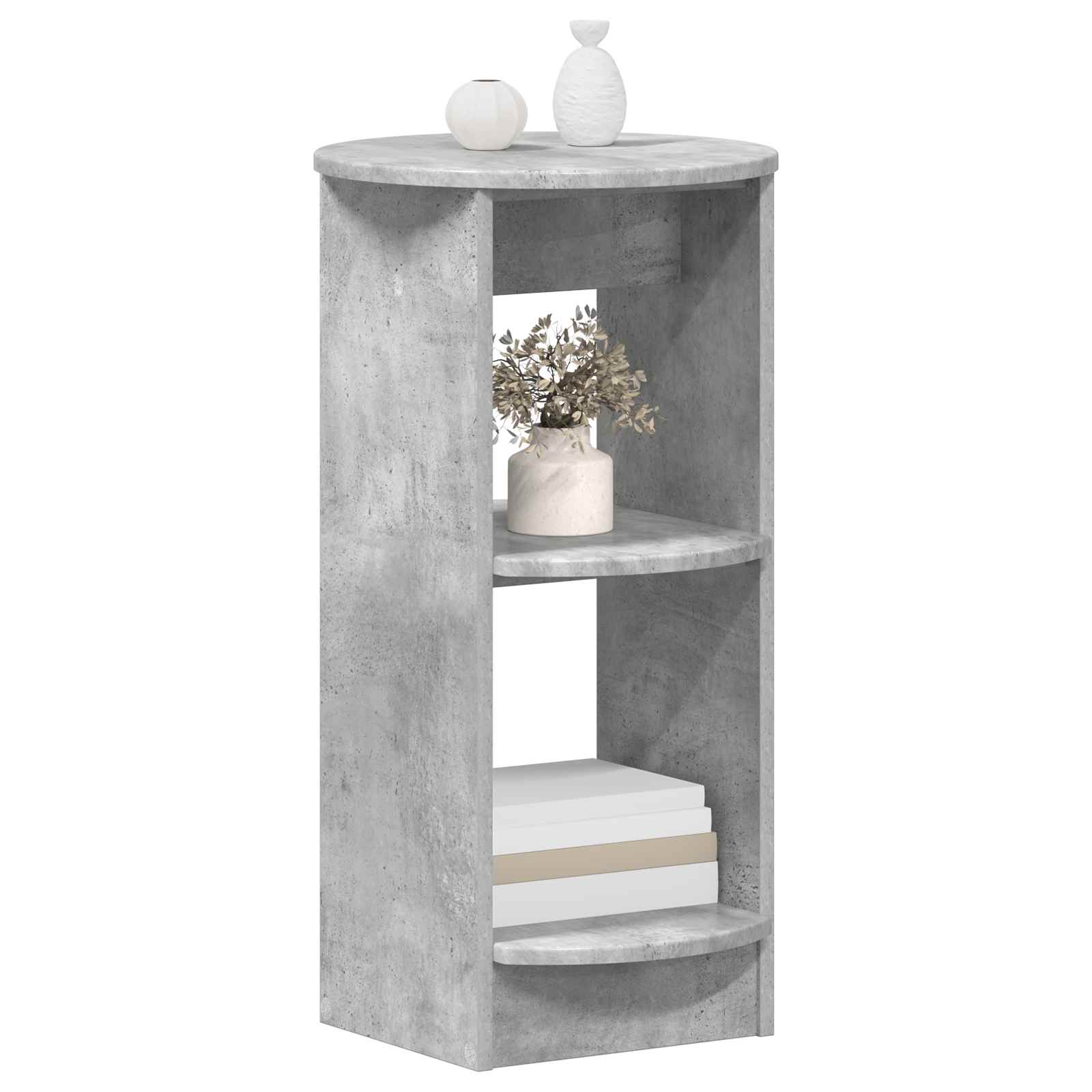 Meuble d'appoint Gris Béton Bois d’ingénierie - XIOS