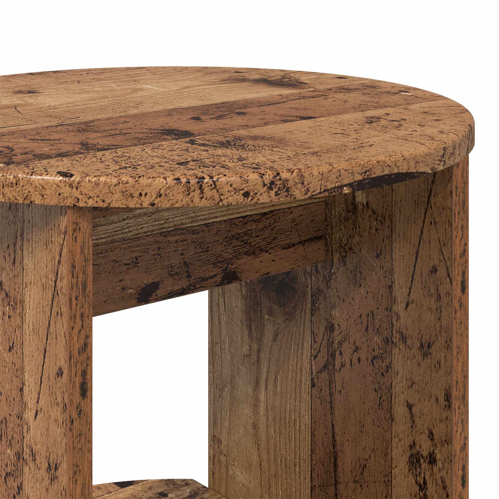 Meuble d'appoint Bois ancien 40 x 40 x 75 cm Bois d’ingénierie