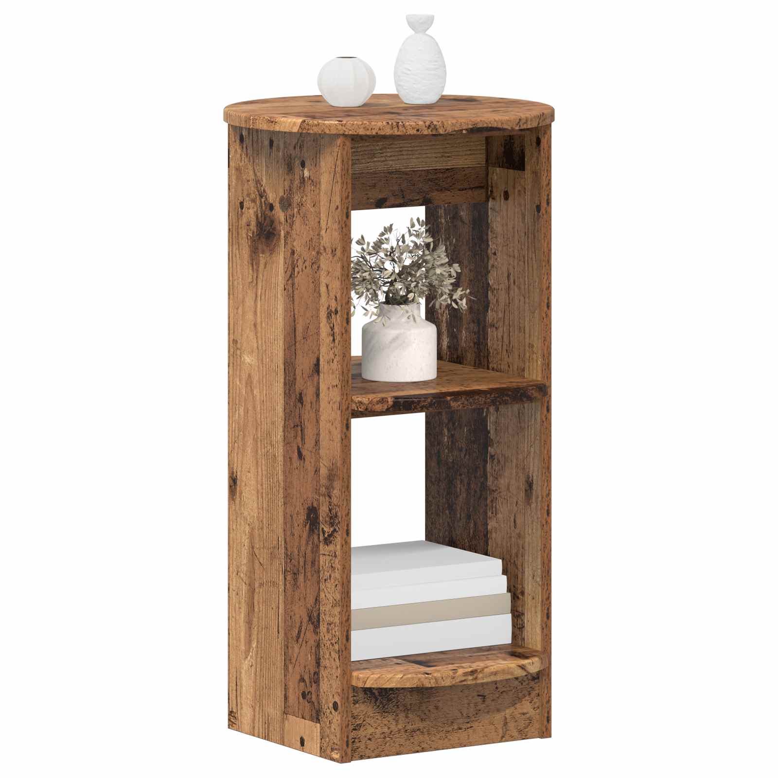 Meuble d'appoint Bois ancien 40 x 40 x 75 cm Bois d’ingénierie