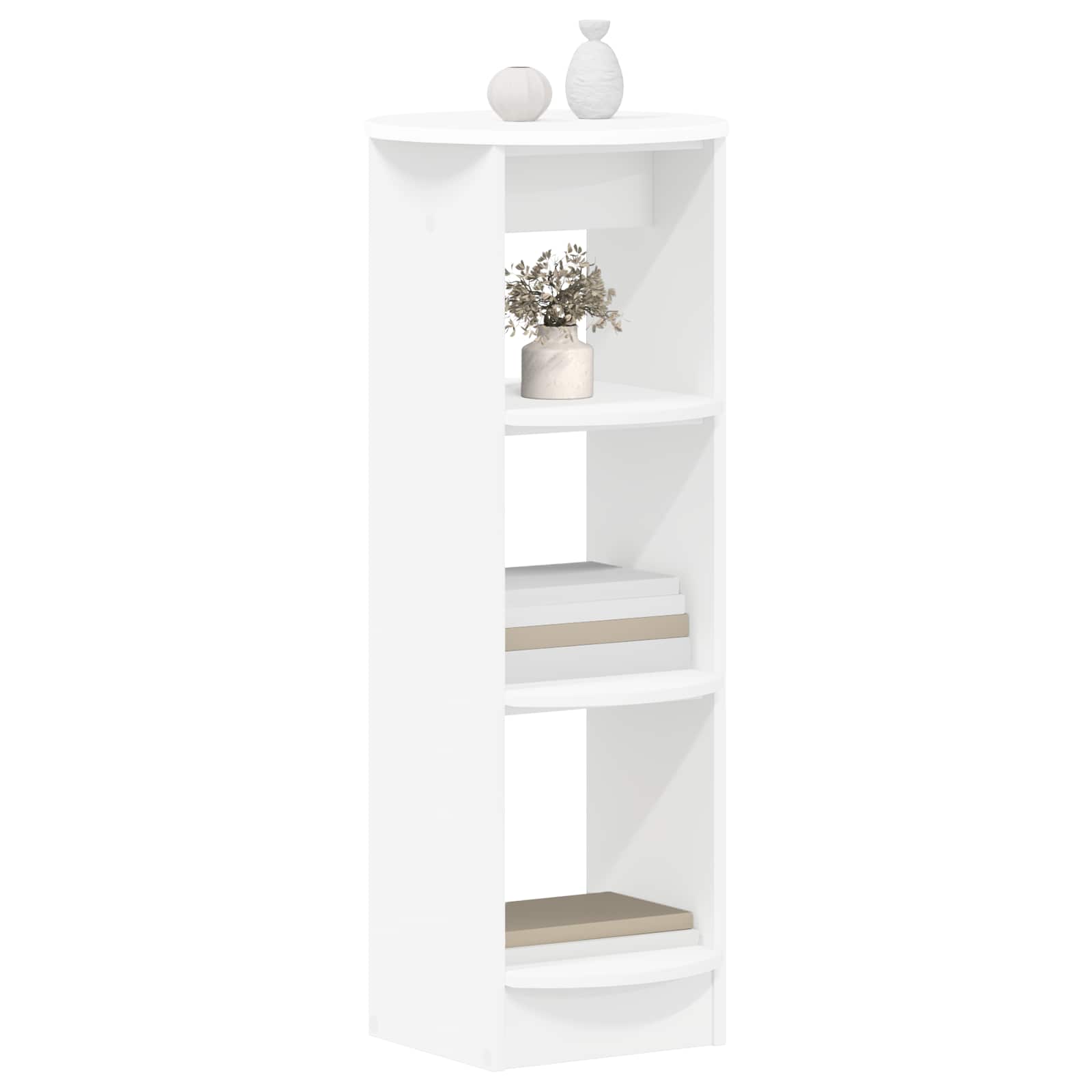 Meuble d'appoint Blanc 40 x 40 x 100 cm Bois d’ingénierie - XIOS