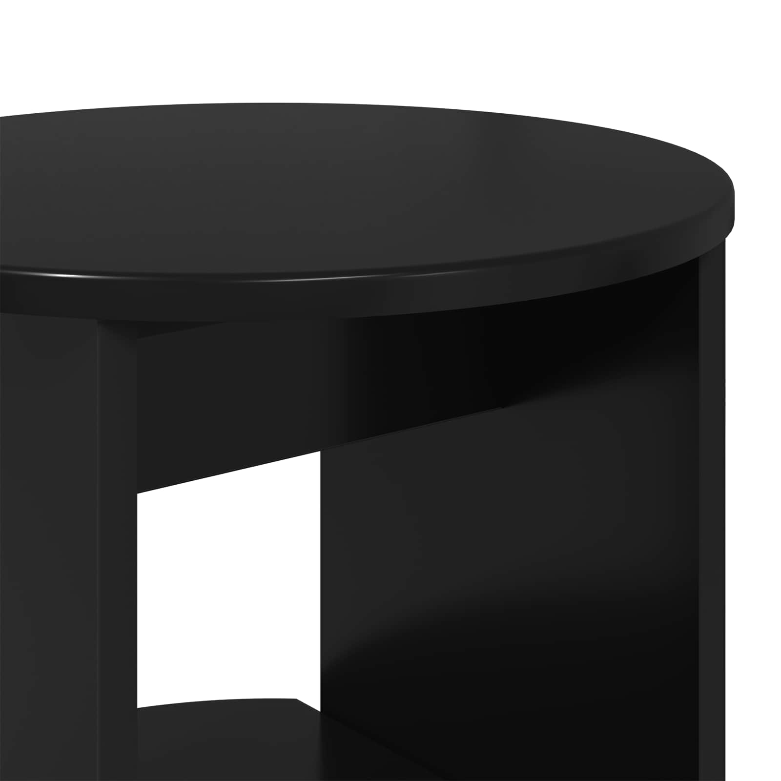 Meuble d'appoint Noir 40 x 40 x 100 cm Bois d’ingénierie - XIOS
