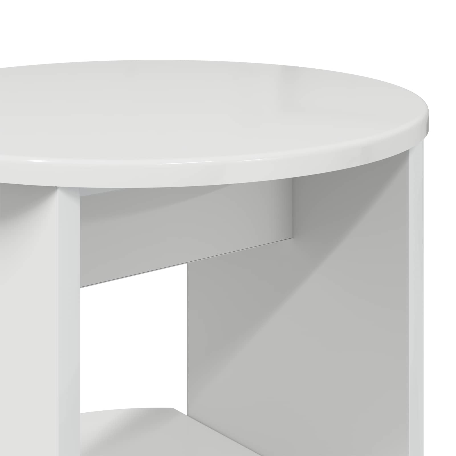 Meuble d'appoint Blanc Brillant 40 x 40 x 100 cm - XIOS