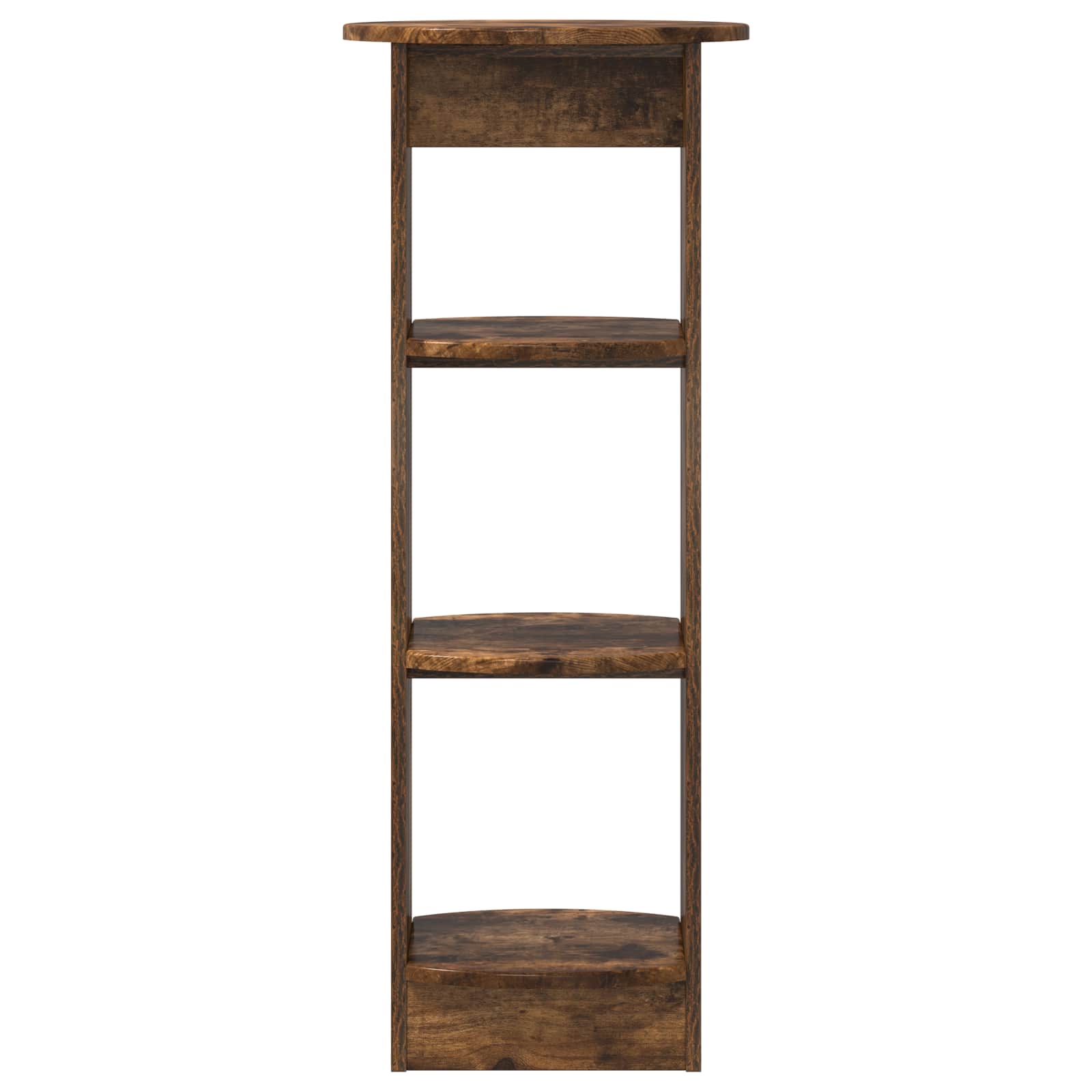 Meuble d'appoint Chêne Fumé 40 x 40 x 100 cm Bois d’ingénierie - XIOS