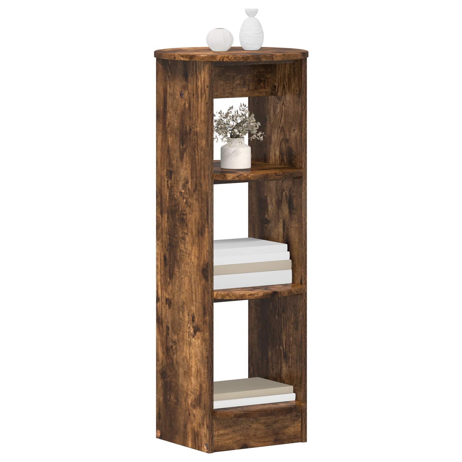 Meuble d'appoint Chêne Fumé 40 x 40 x 100 cm Bois d’ingénierie - XIOS